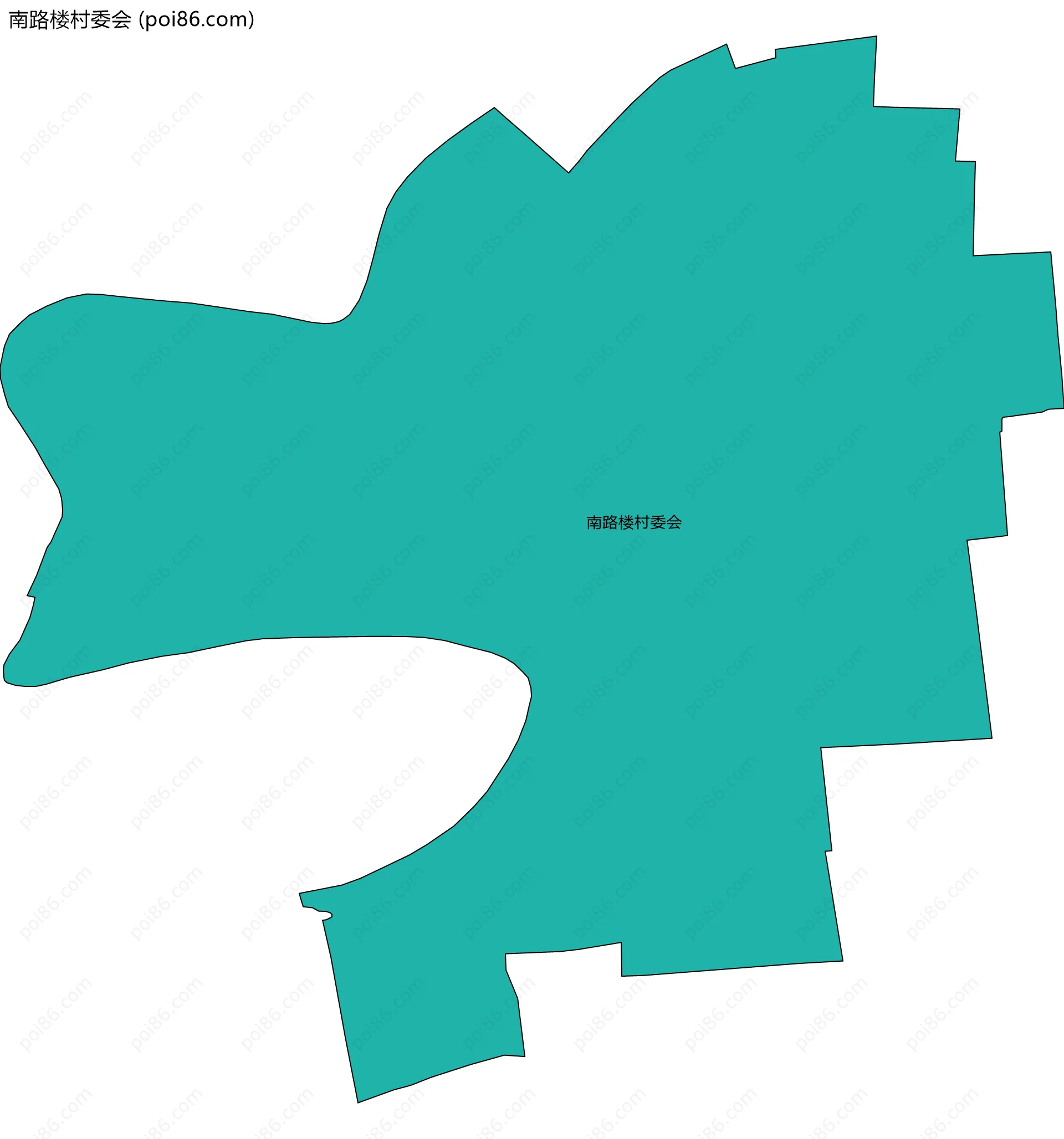 南路楼村委会边界地图