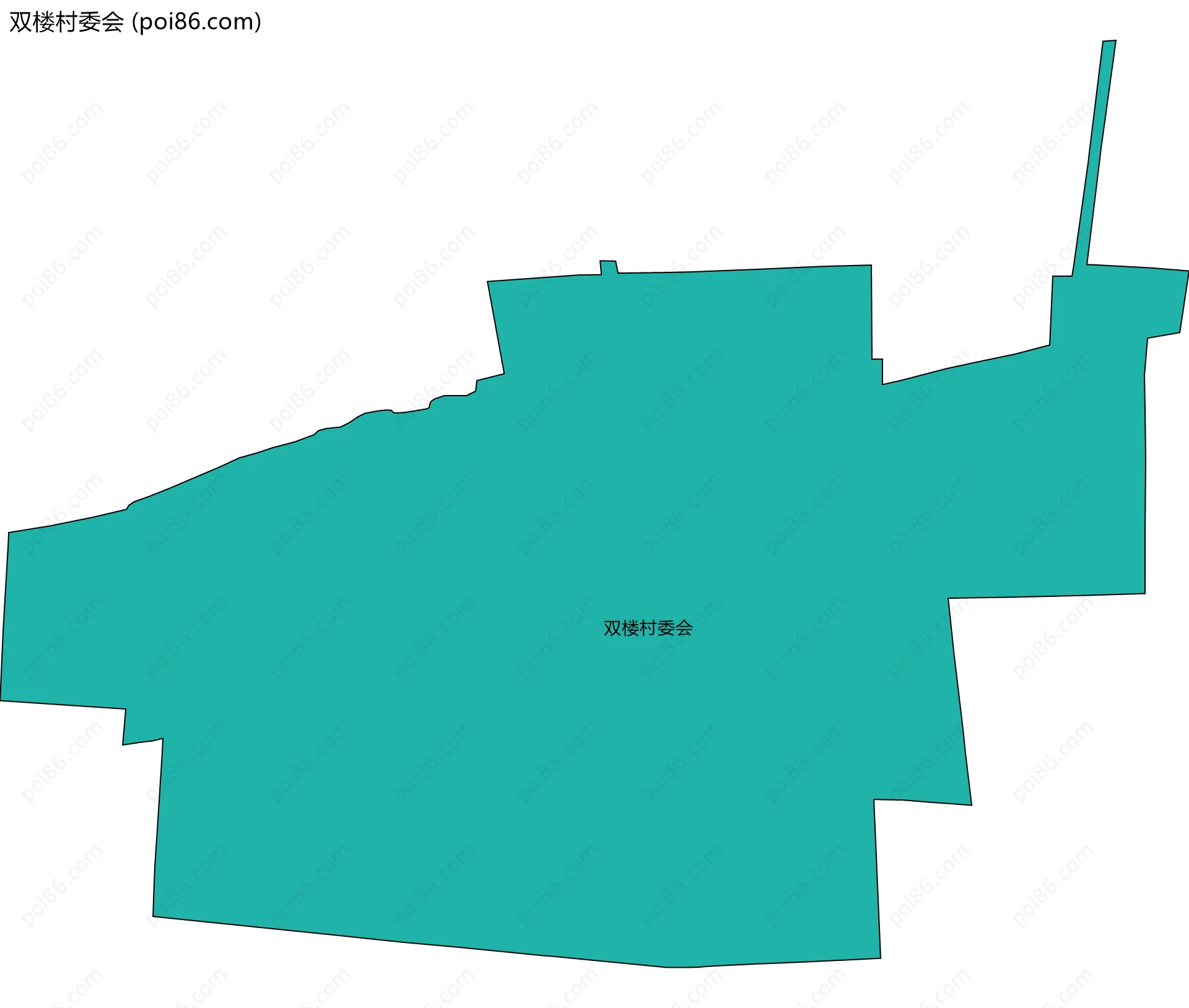 双楼村委会边界地图