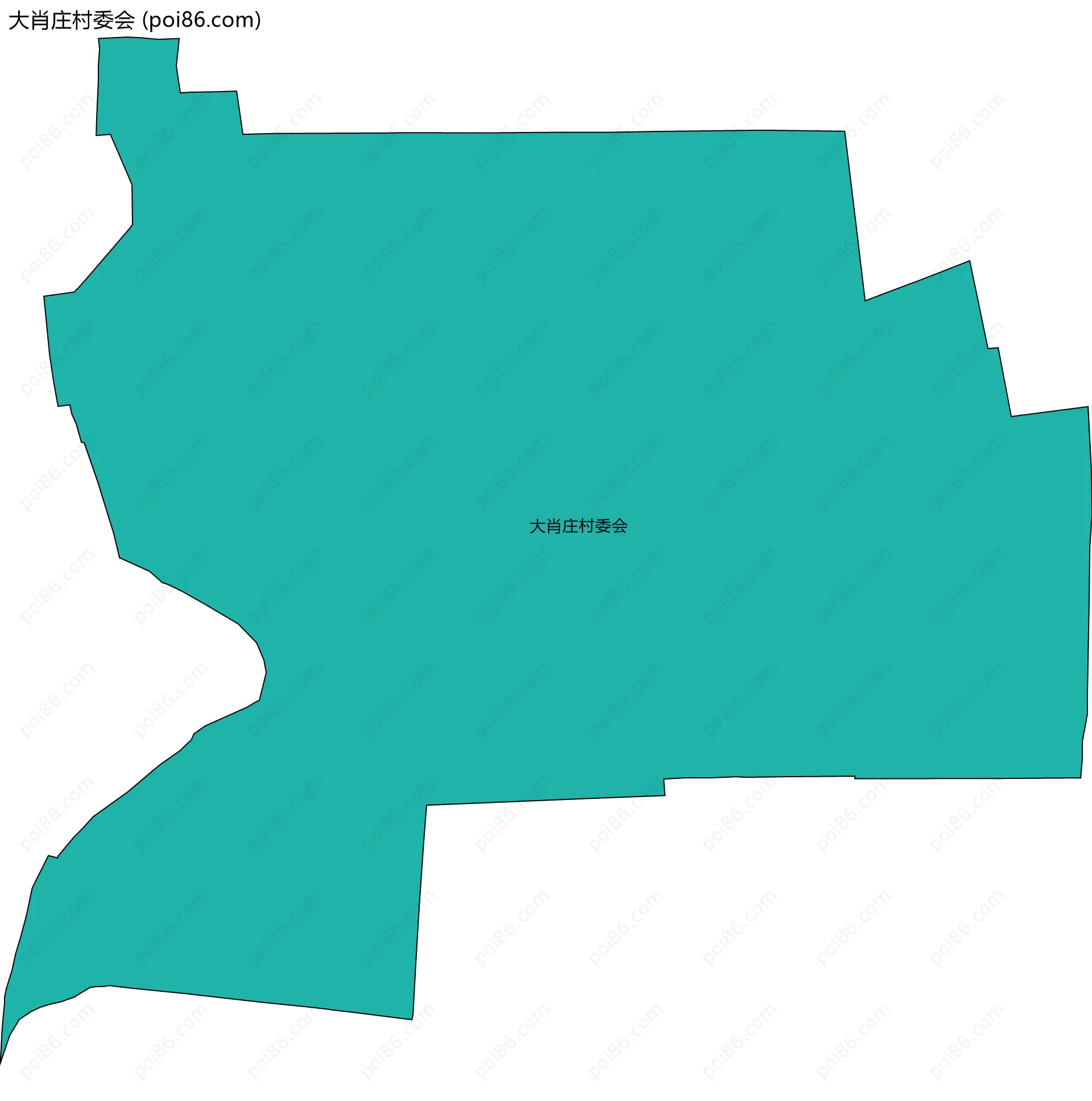 大肖庄村委会边界地图