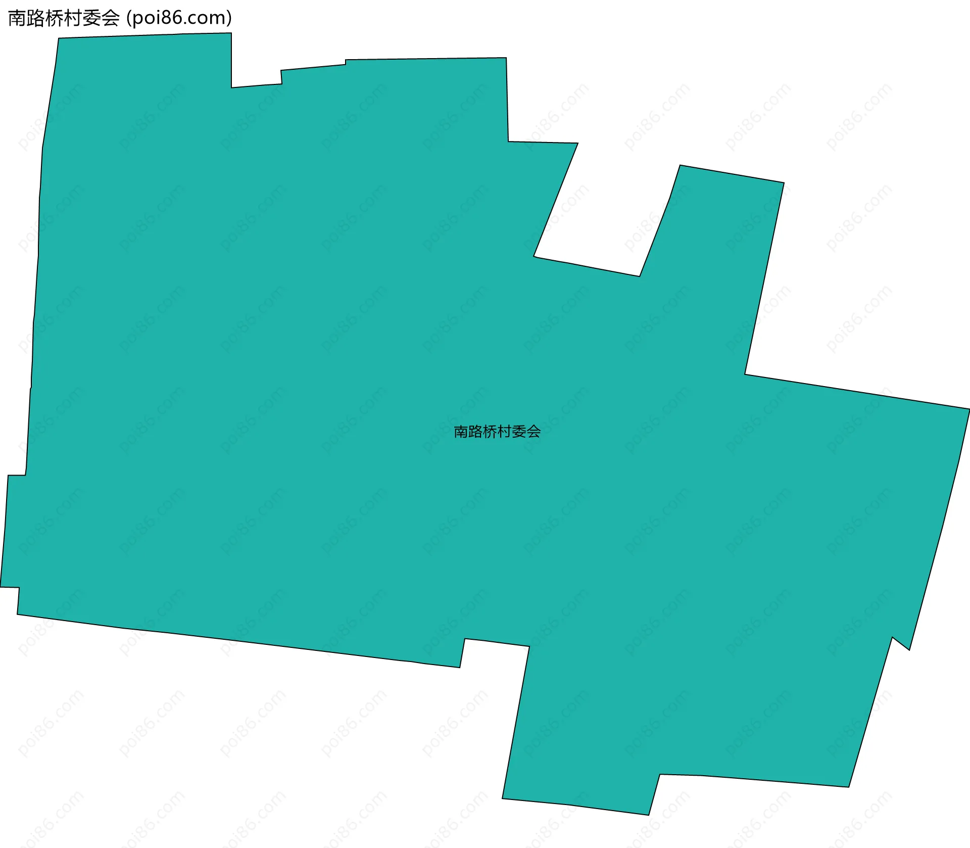 南路桥村委会边界地图