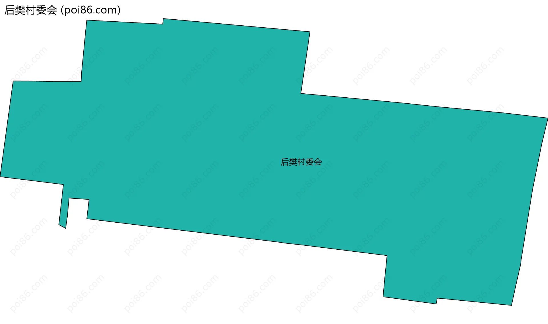 后樊村委会边界地图