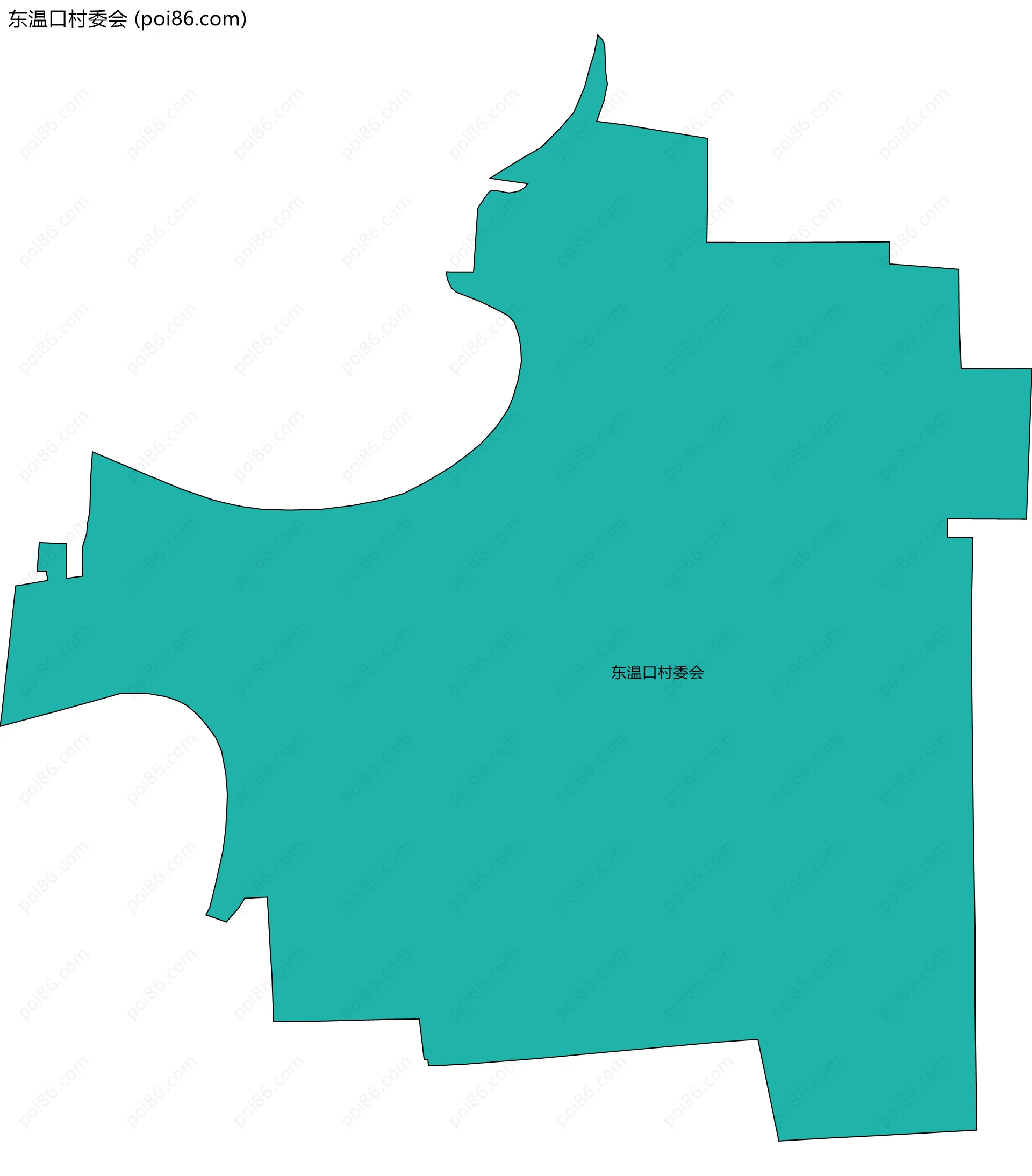 东温口村委会边界地图