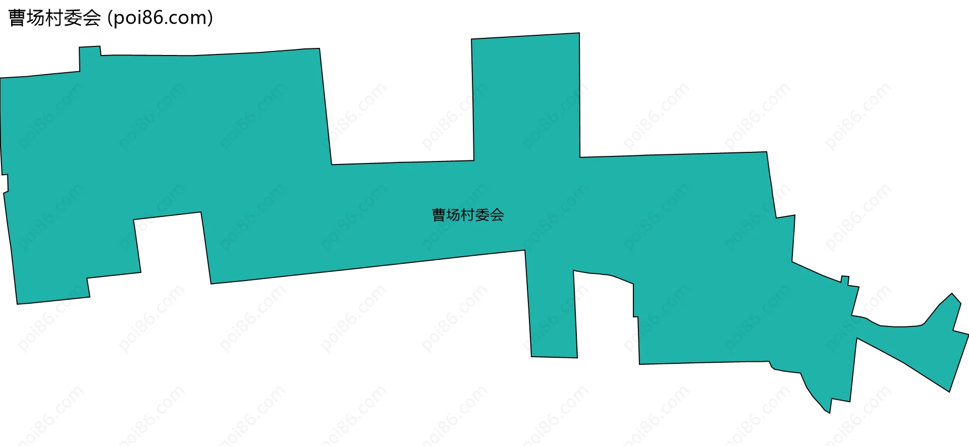 曹场村委会边界地图