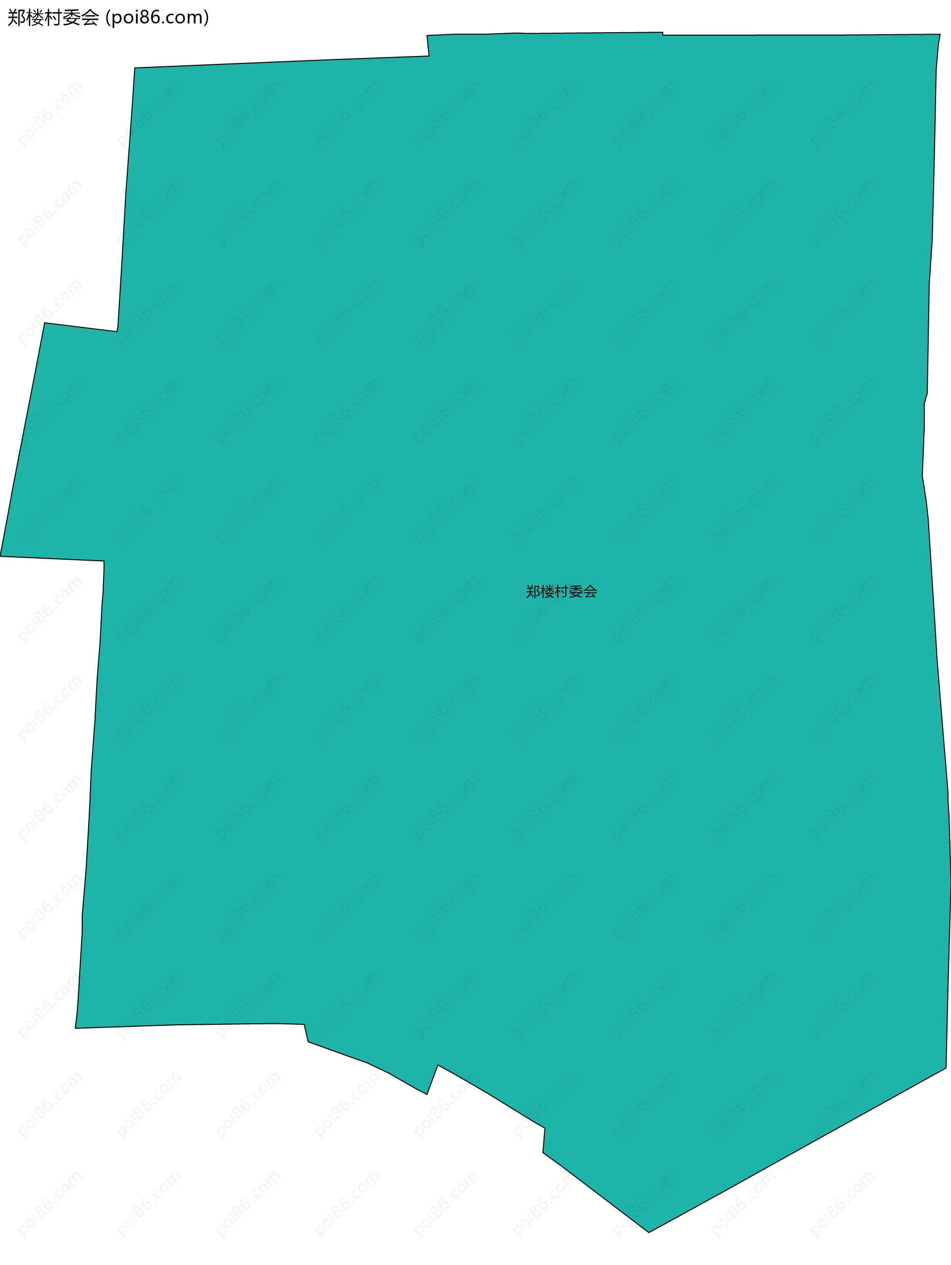 郑楼村委会边界地图