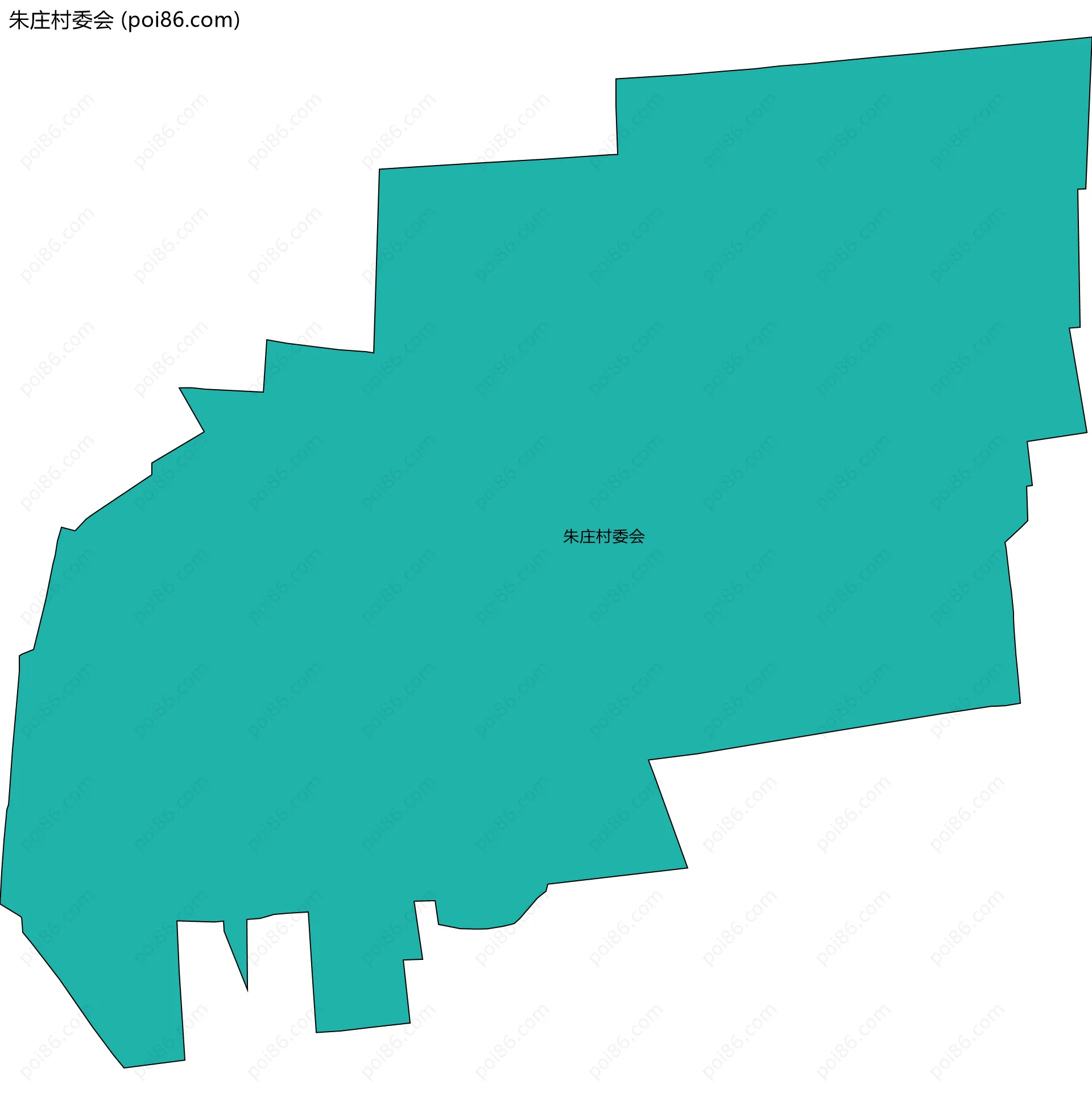 朱庄村委会边界地图