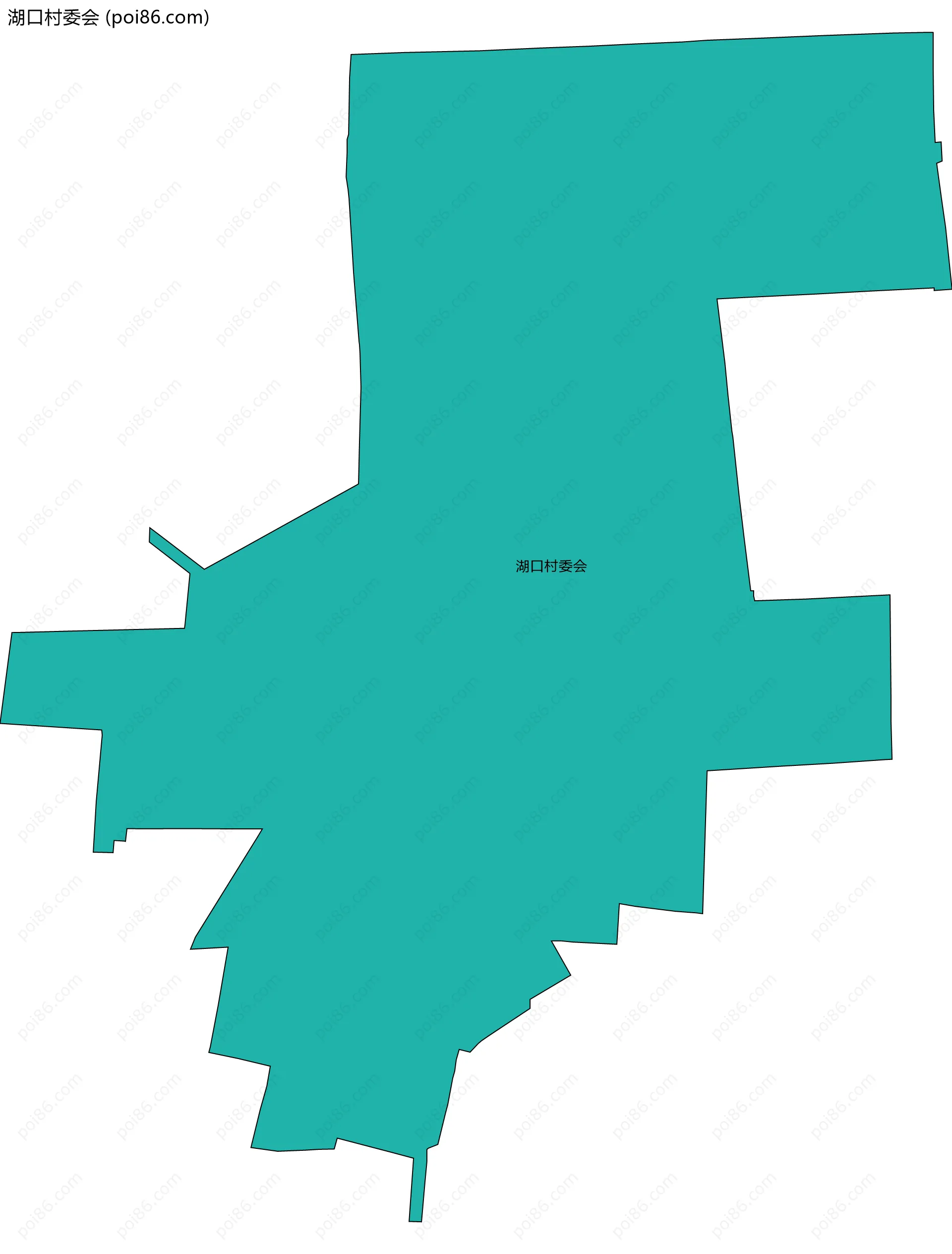 湖口村委会边界地图