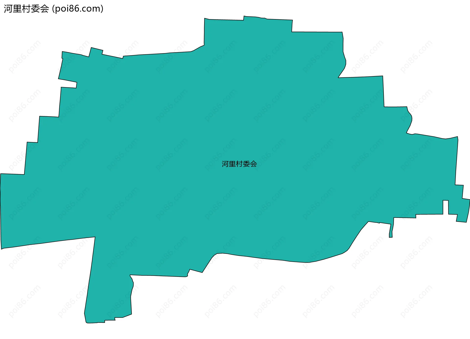 河里村委会边界地图