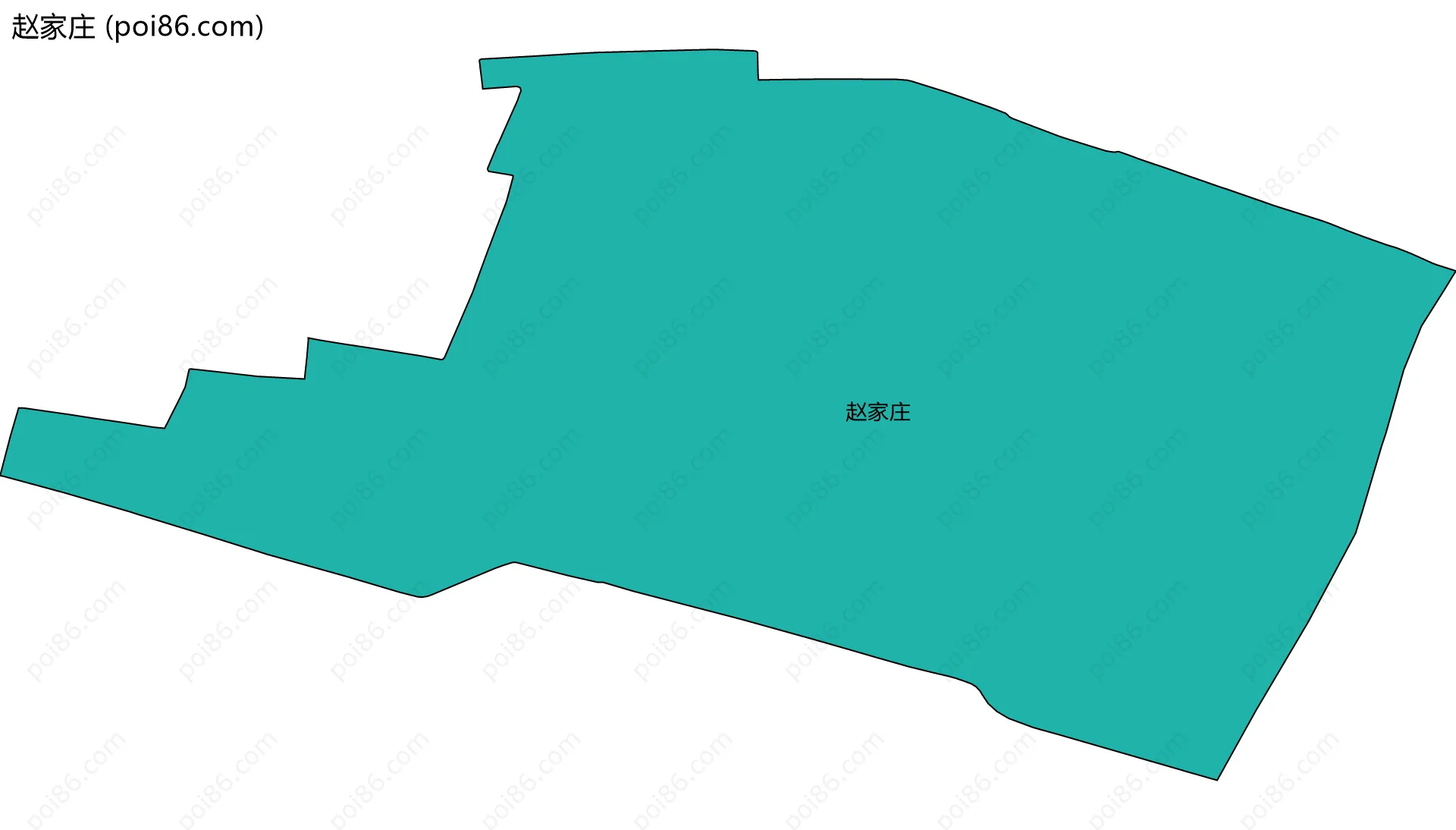 赵家庄边界地图