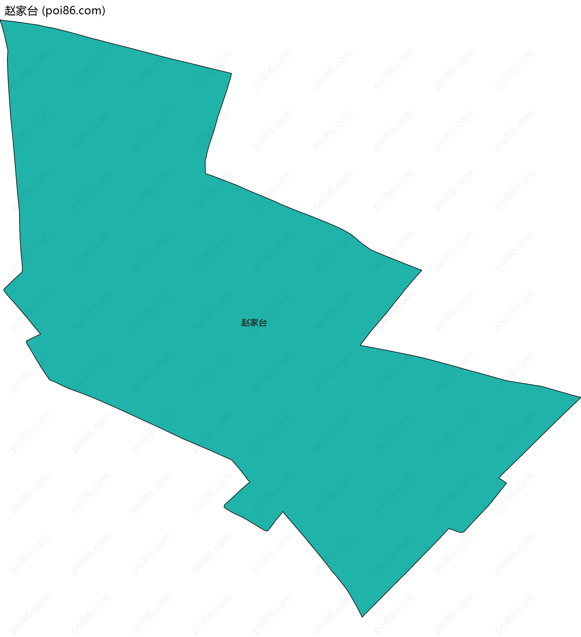 赵家台边界地图