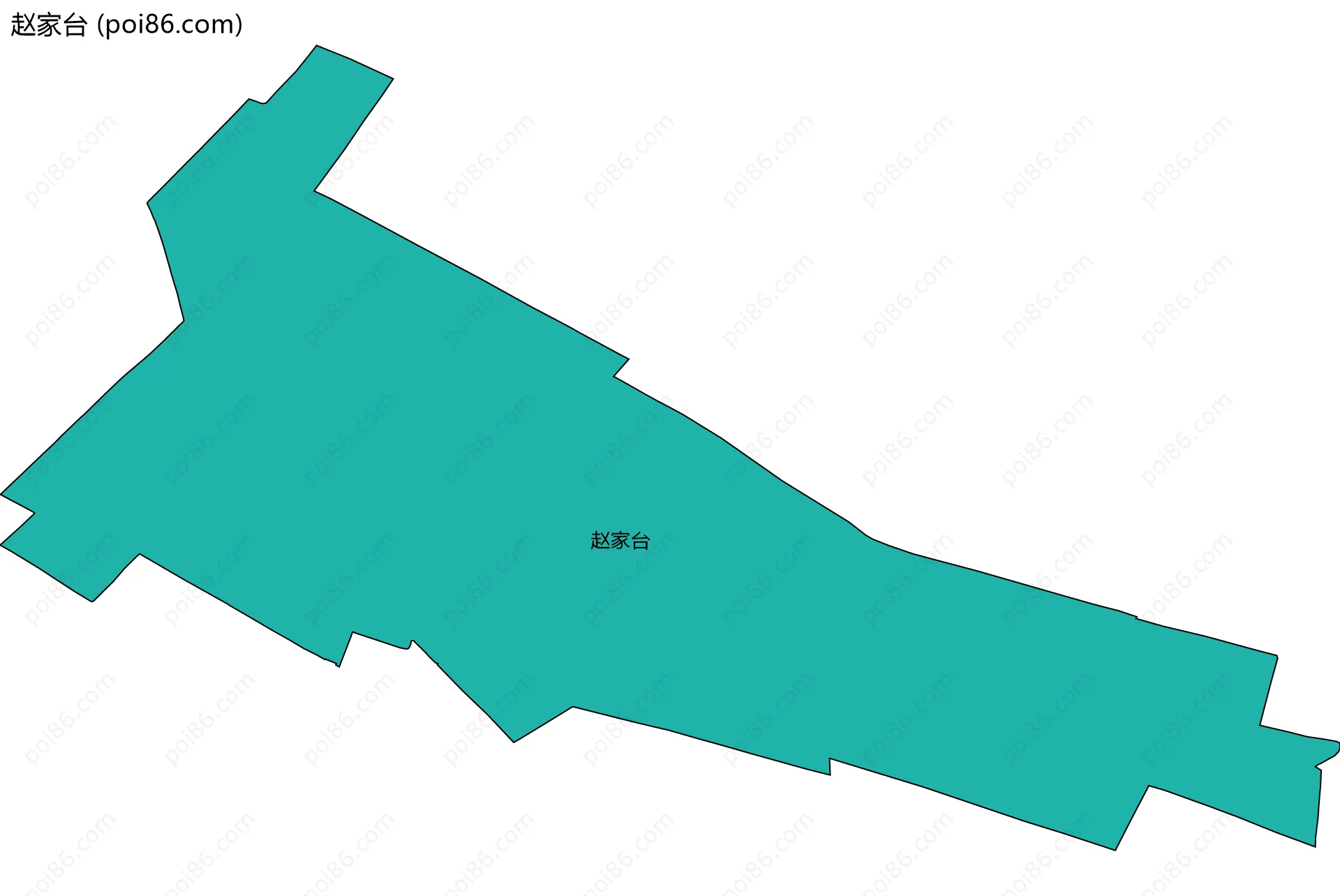 赵家台边界地图