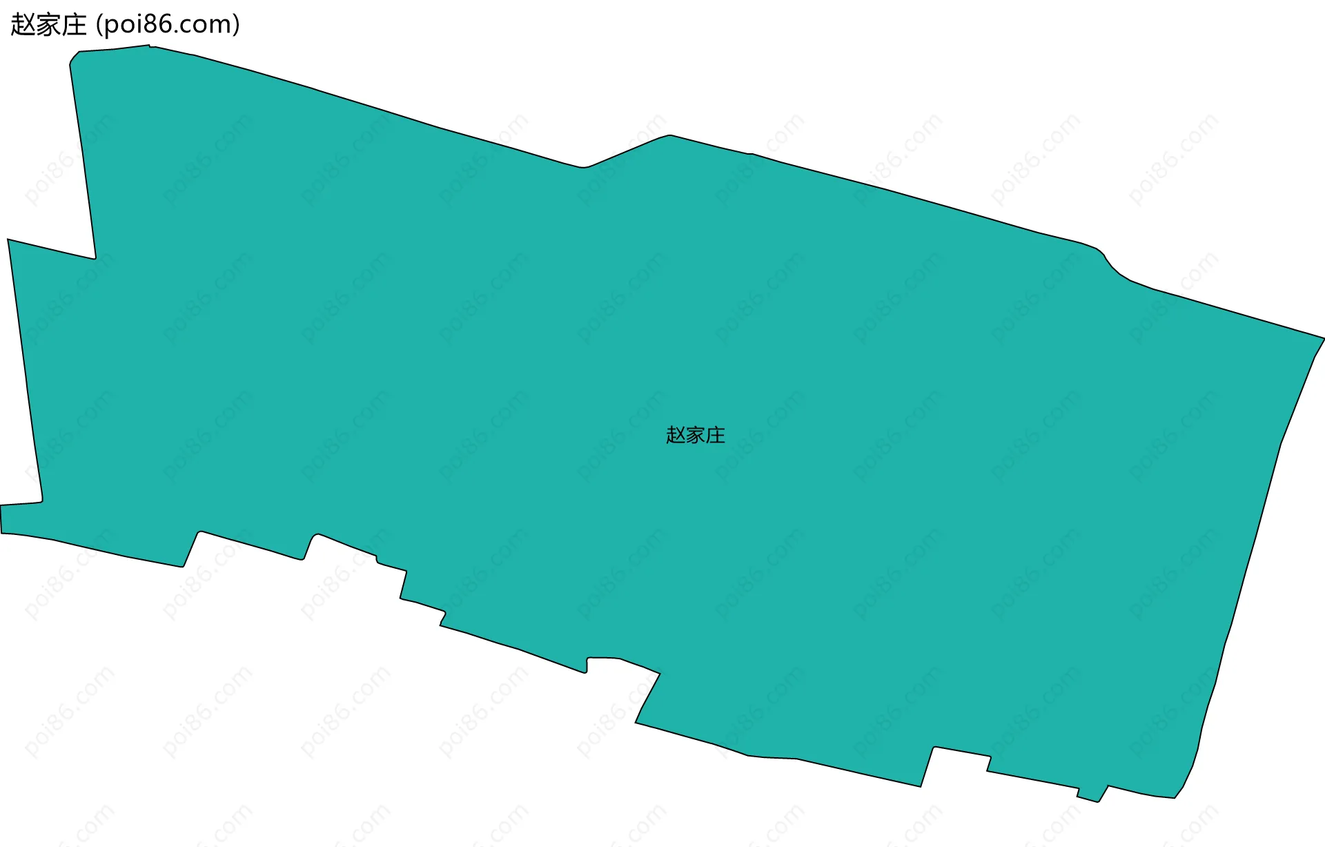 赵家庄边界地图