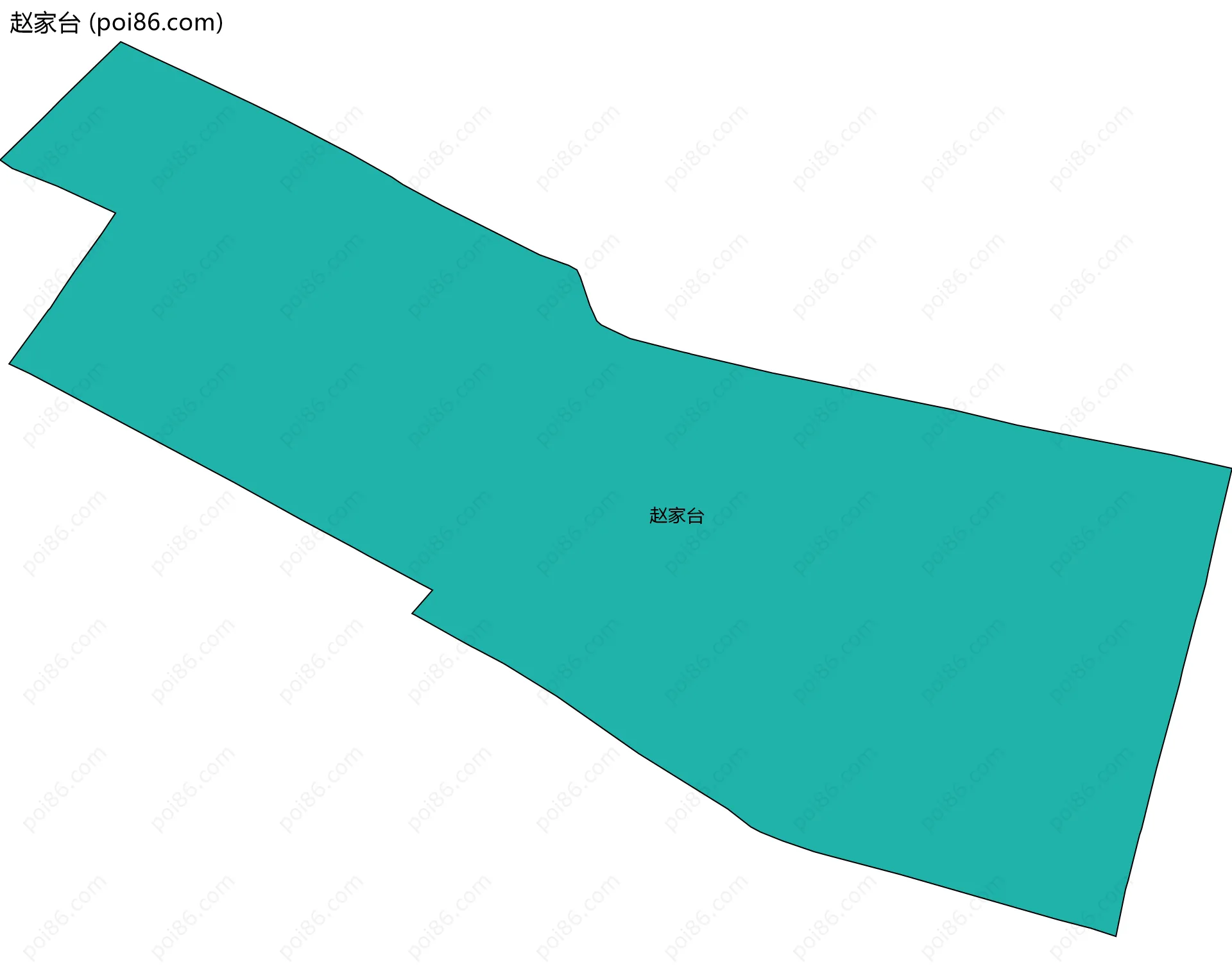 赵家台边界地图