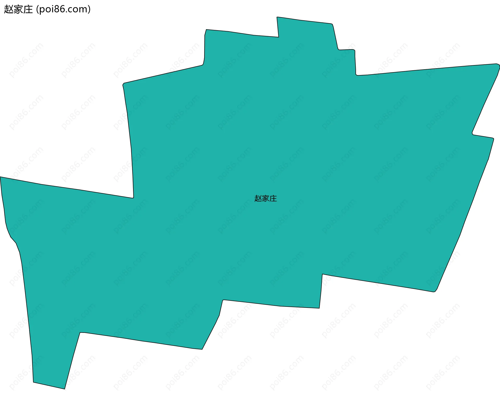 赵家庄边界地图
