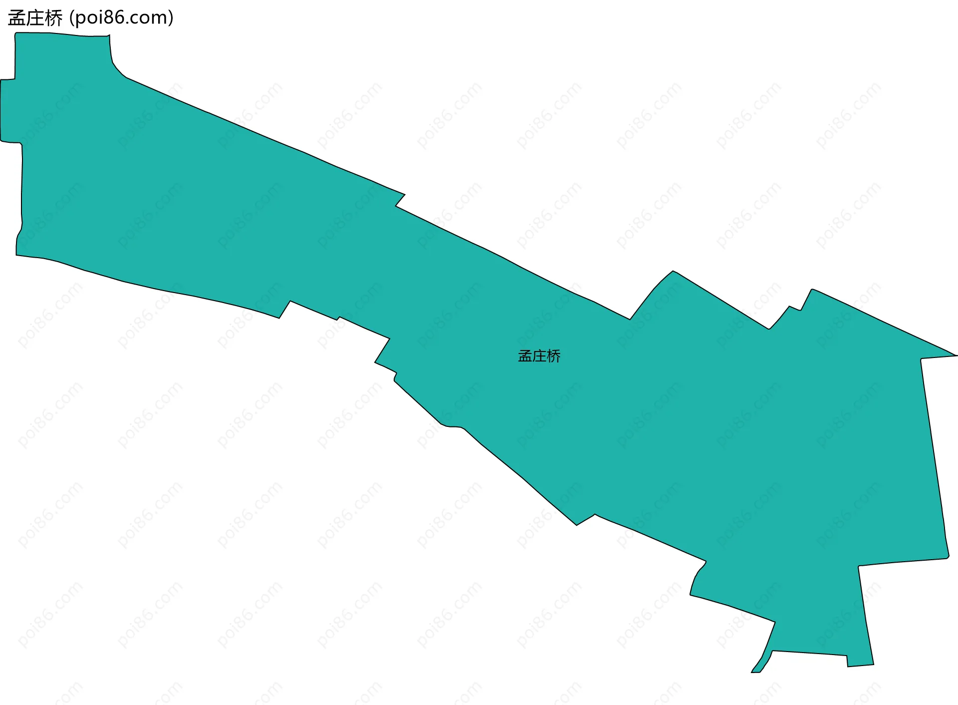 孟庄桥边界地图