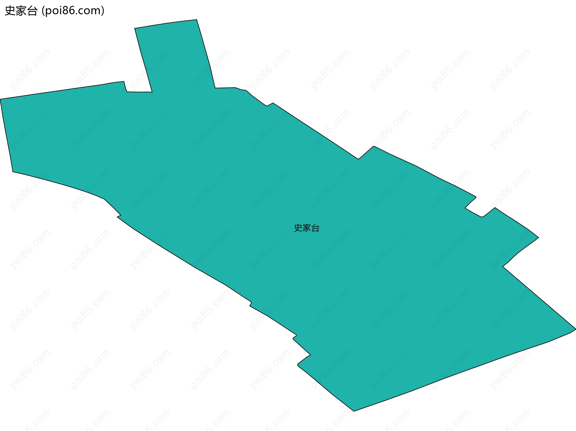 史家台边界地图