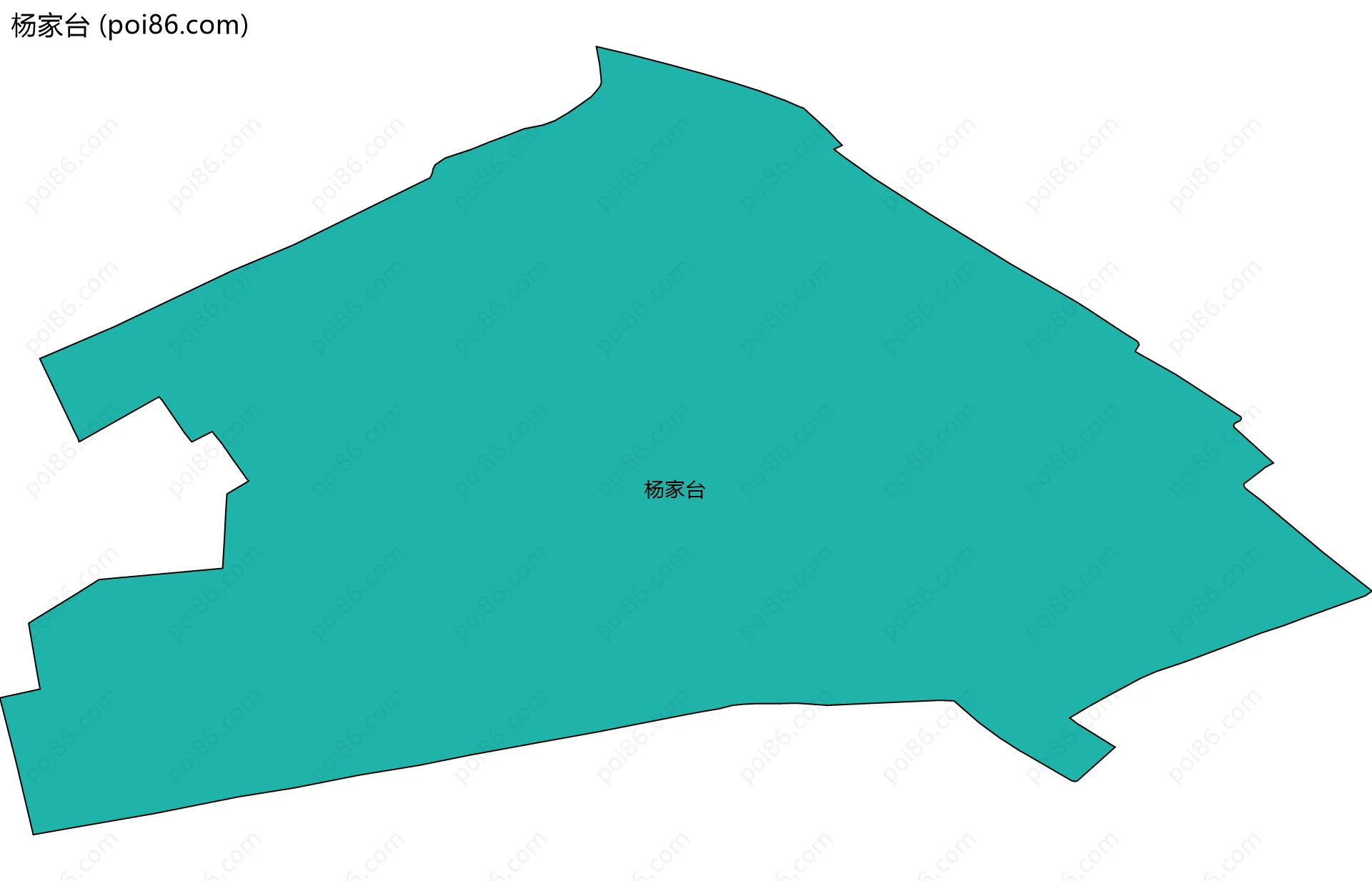 杨家台边界地图