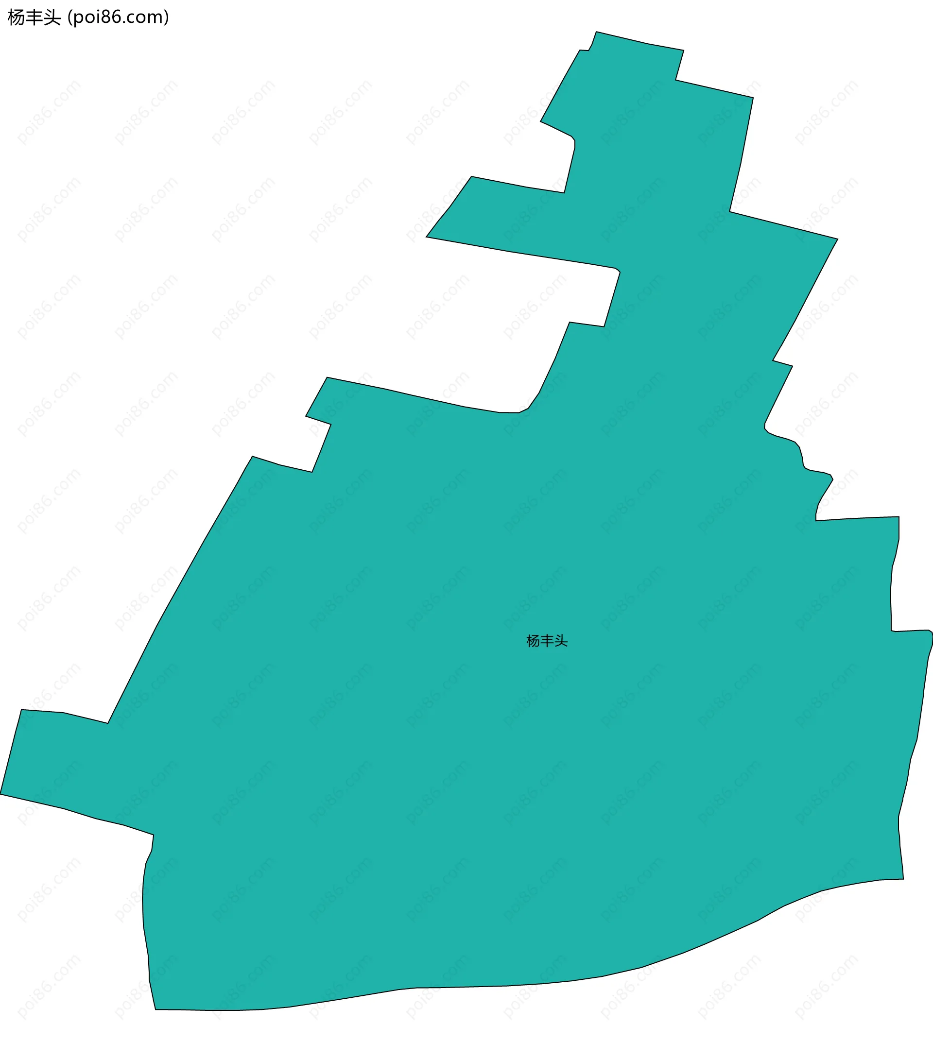 杨丰头边界地图