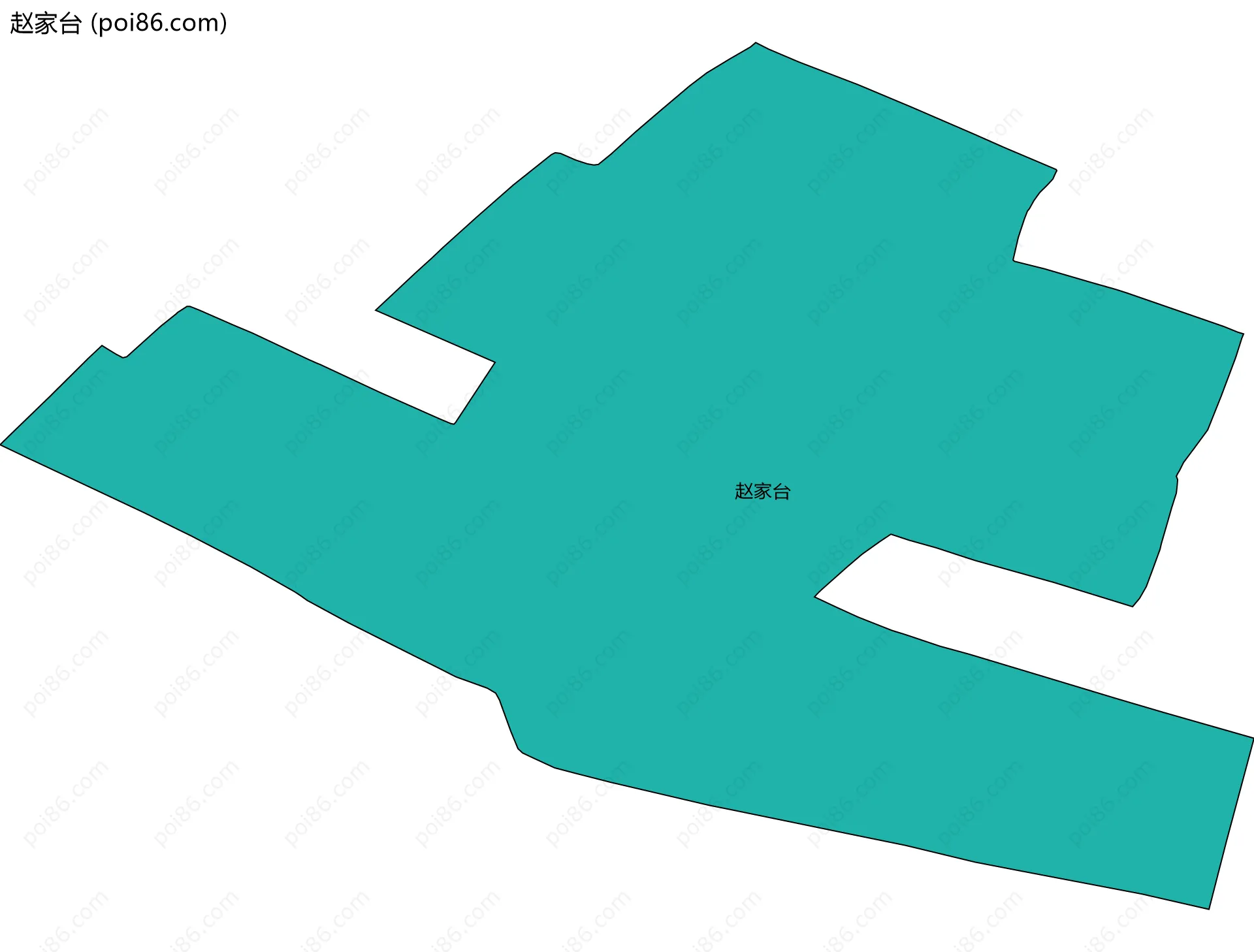 赵家台边界地图