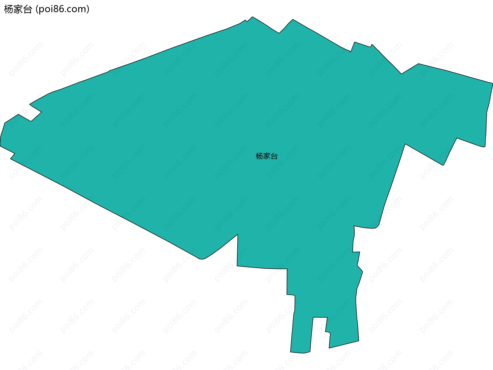 杨家台边界地图