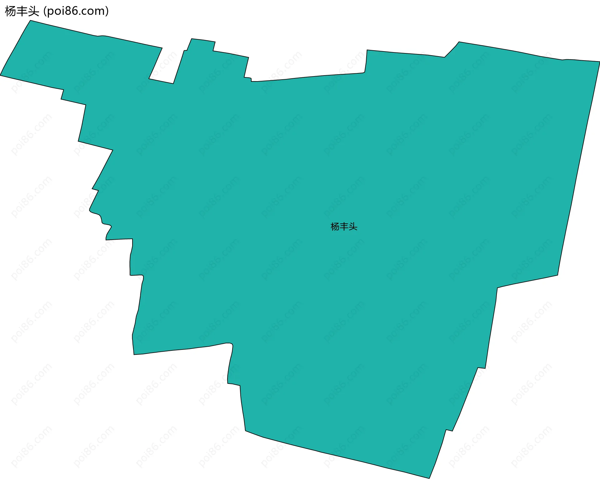 杨丰头边界地图