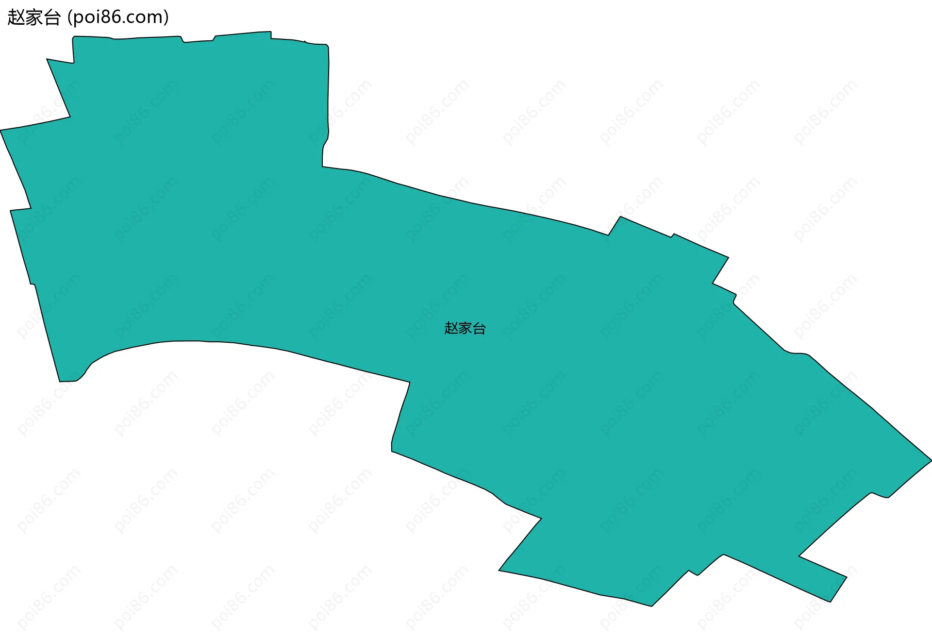 赵家台边界地图