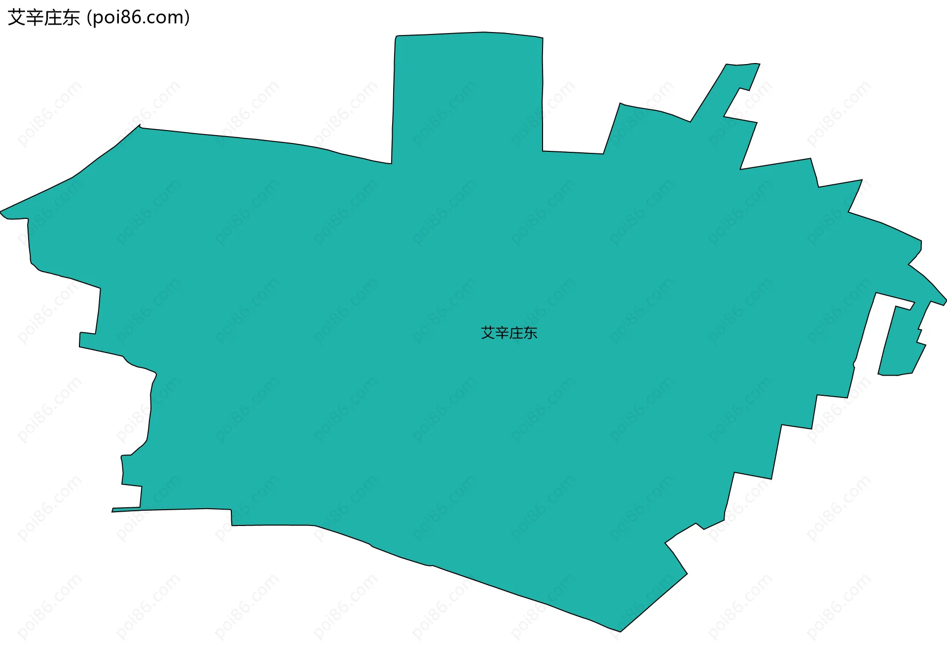 艾辛庄东边界地图
