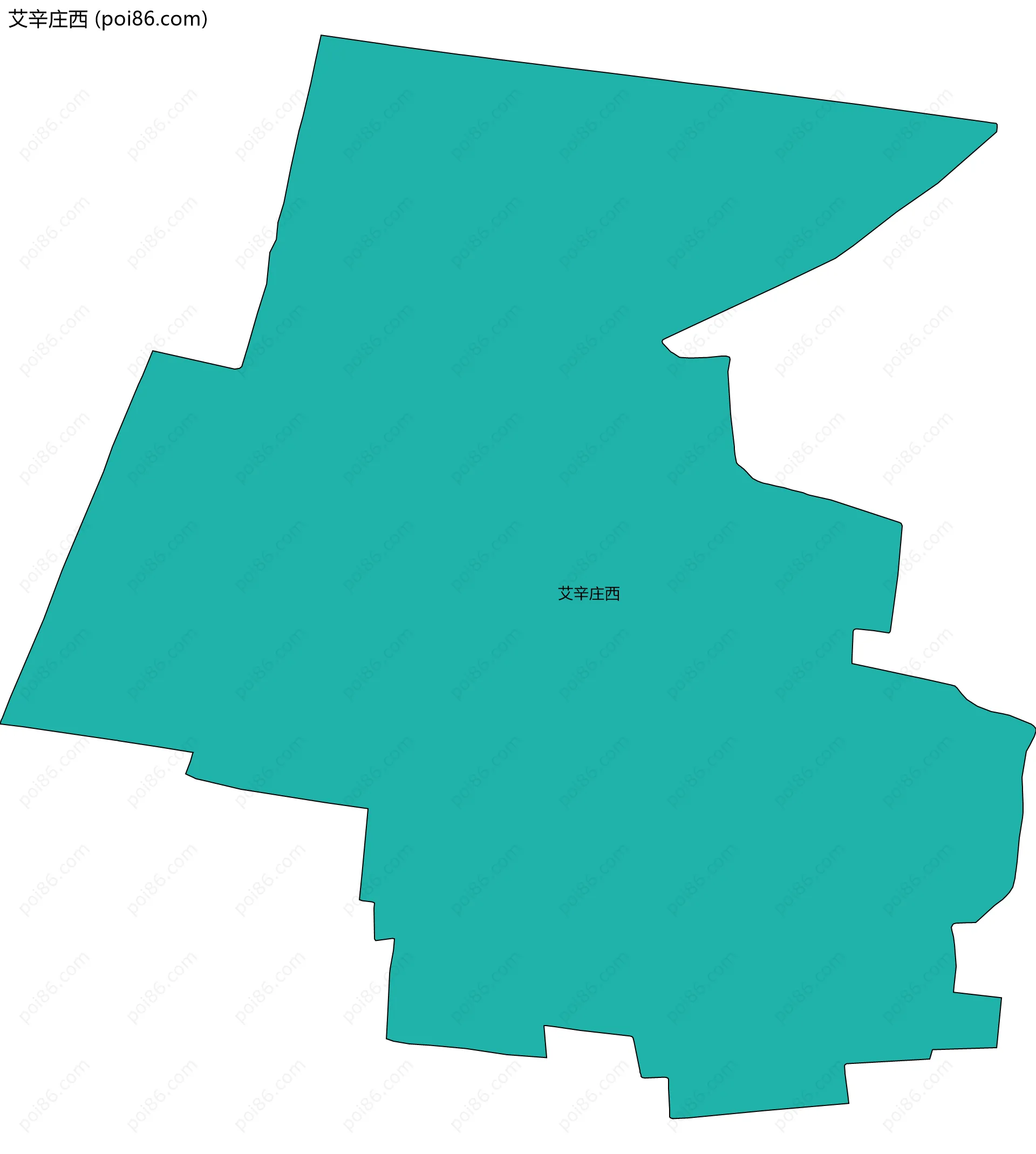 艾辛庄西边界地图