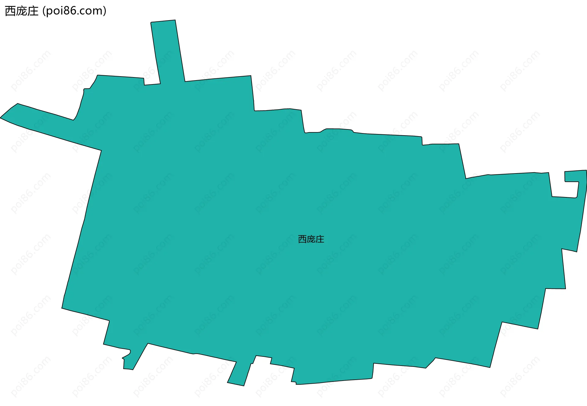 西庞庄边界地图