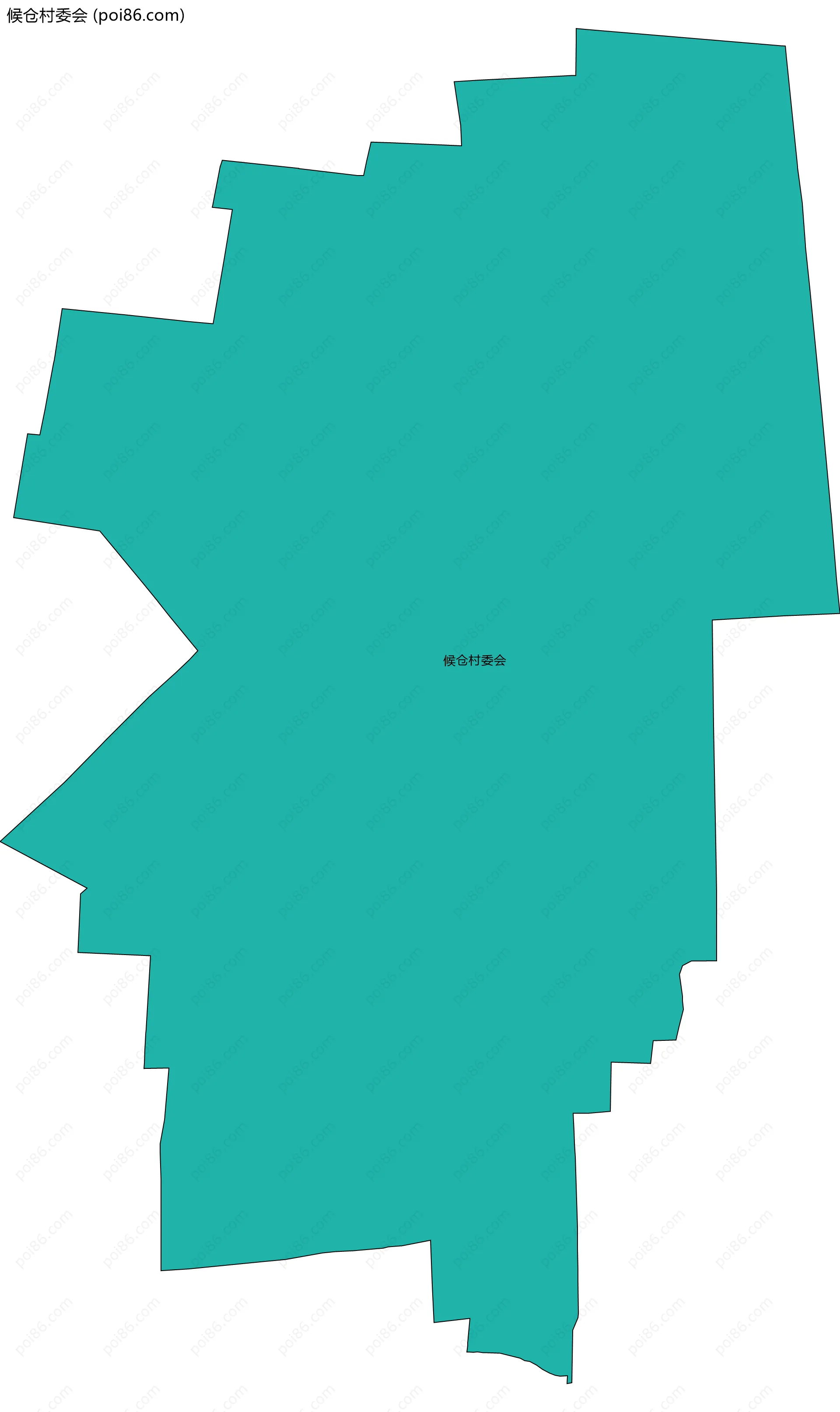 候仓村委会边界地图