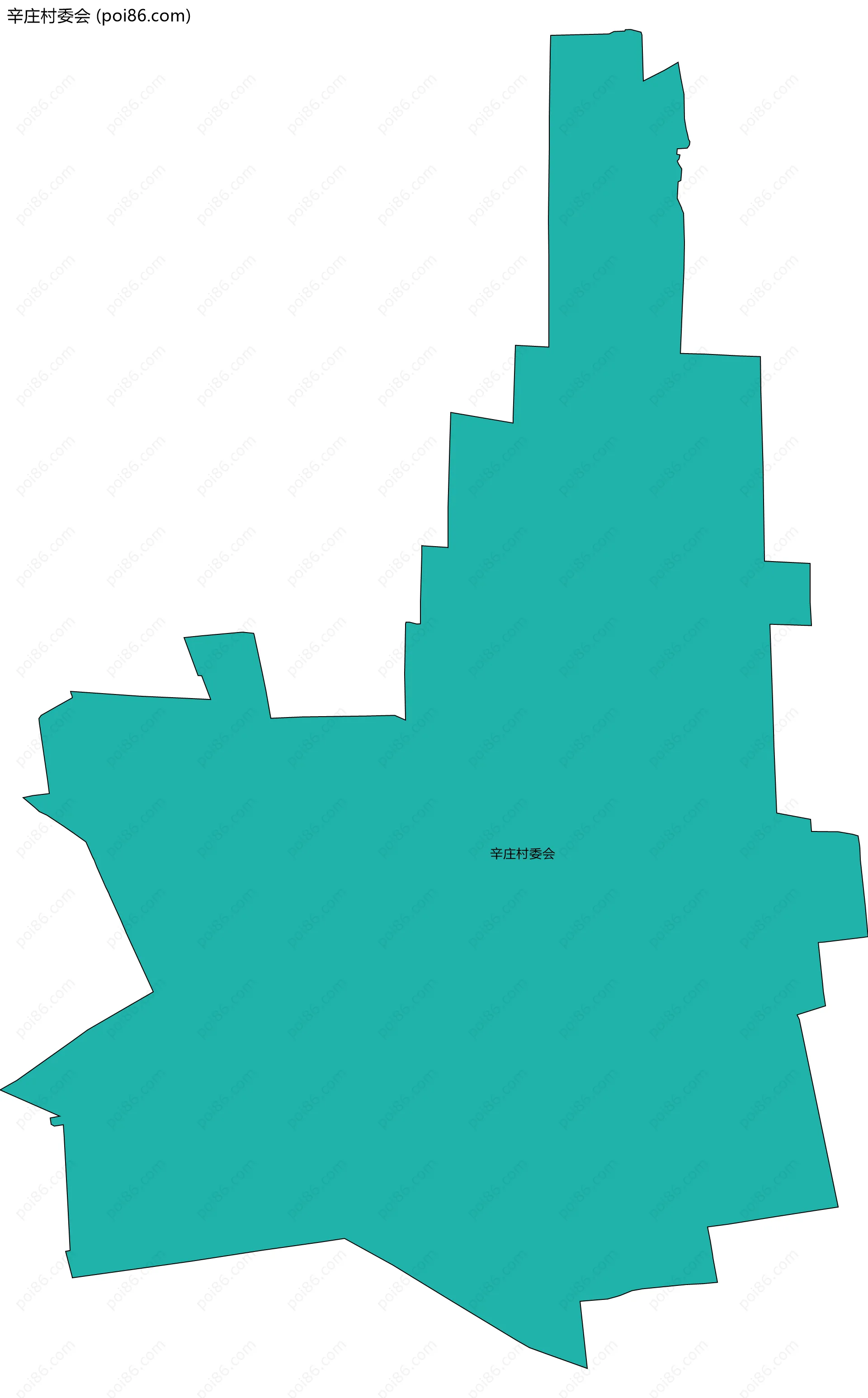 辛庄村委会边界地图