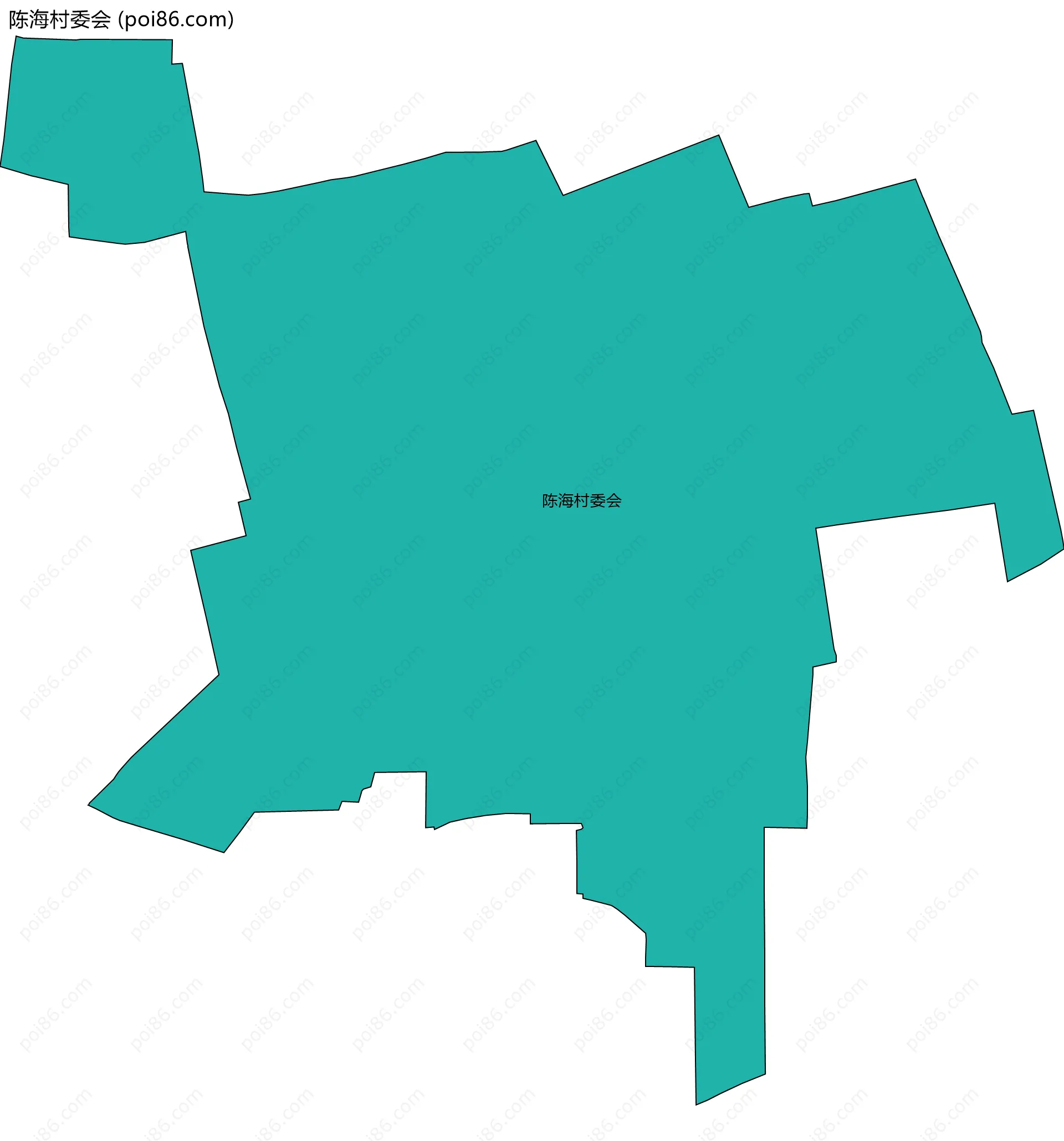 陈海村委会边界地图