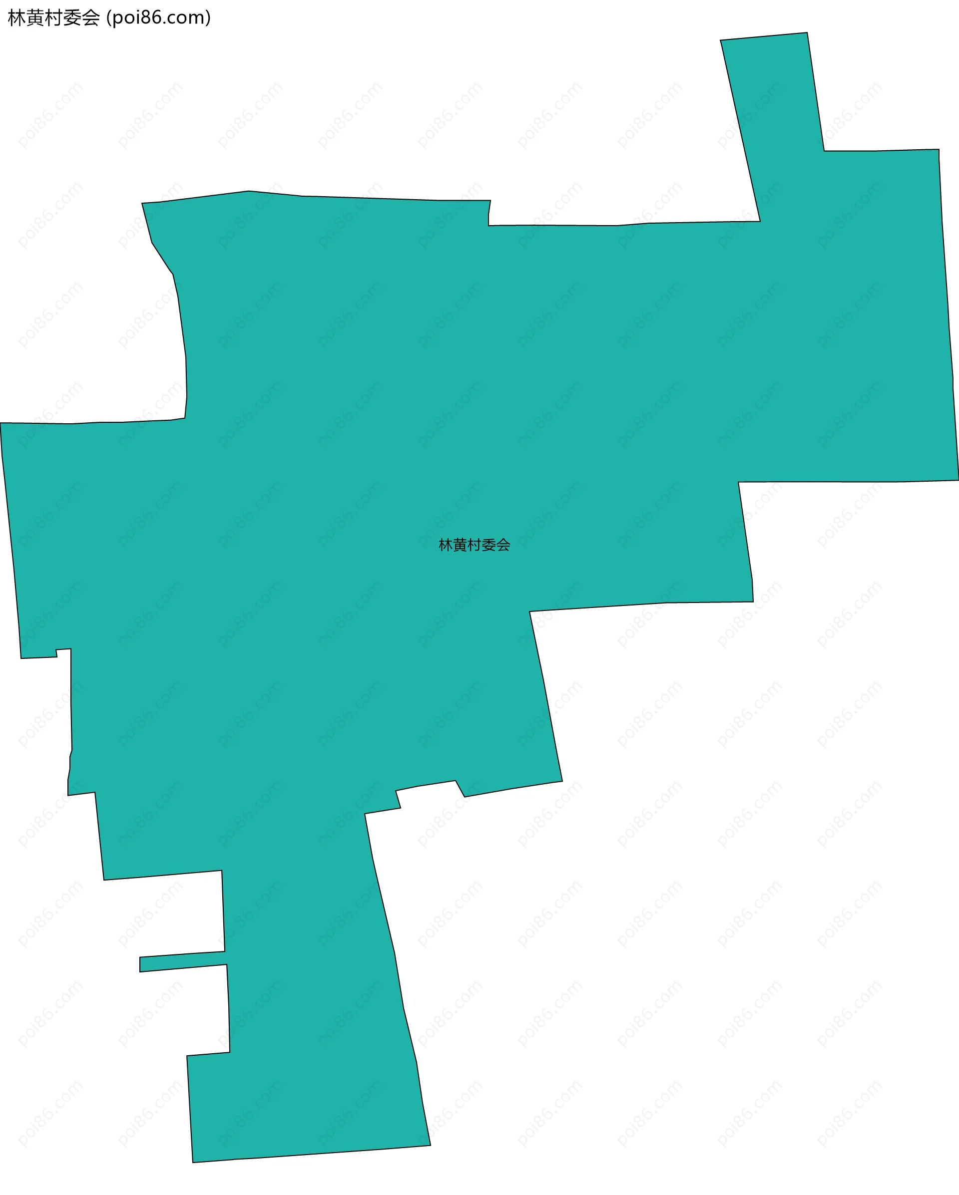 林黄村委会边界地图