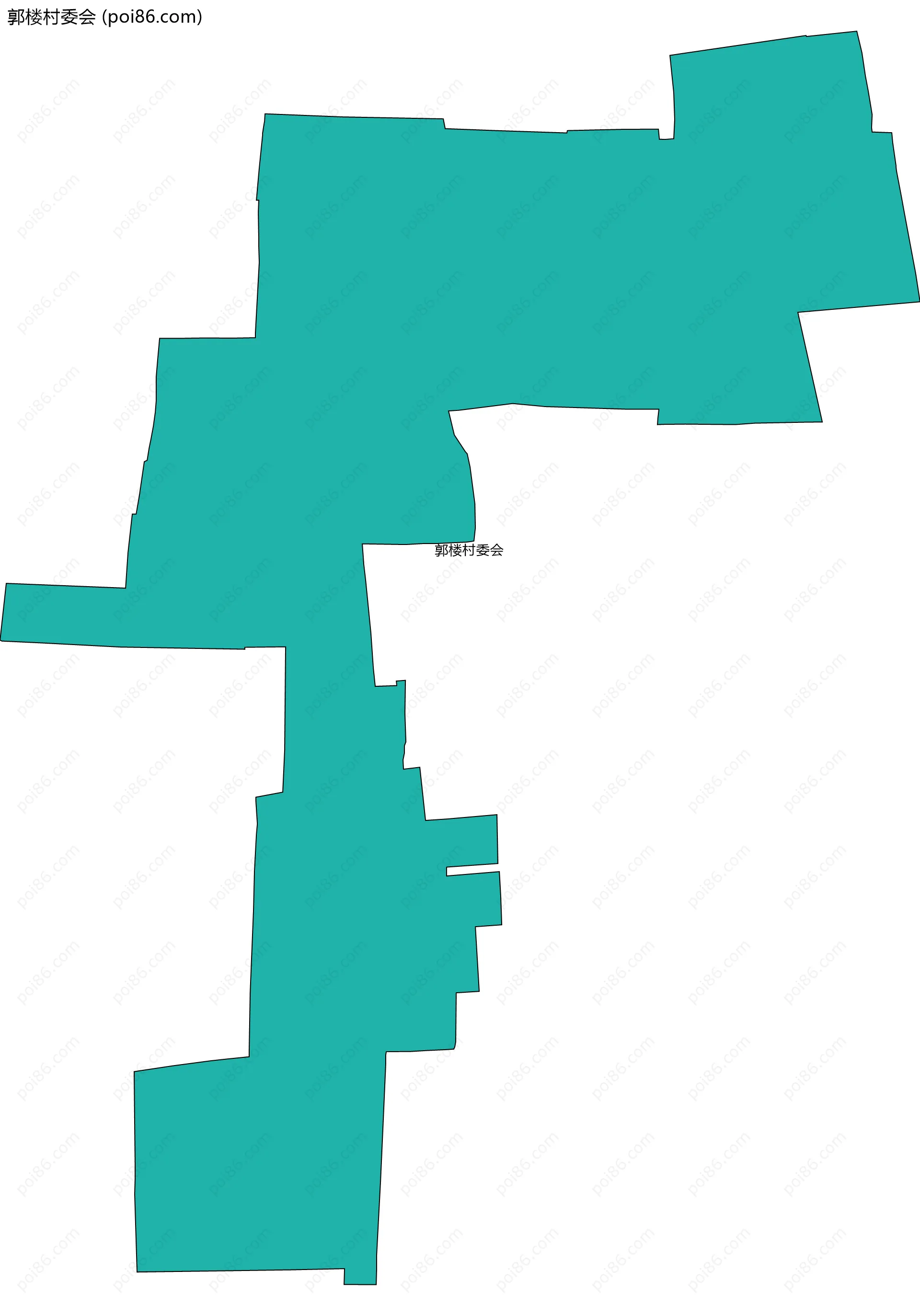 郭楼村委会边界地图