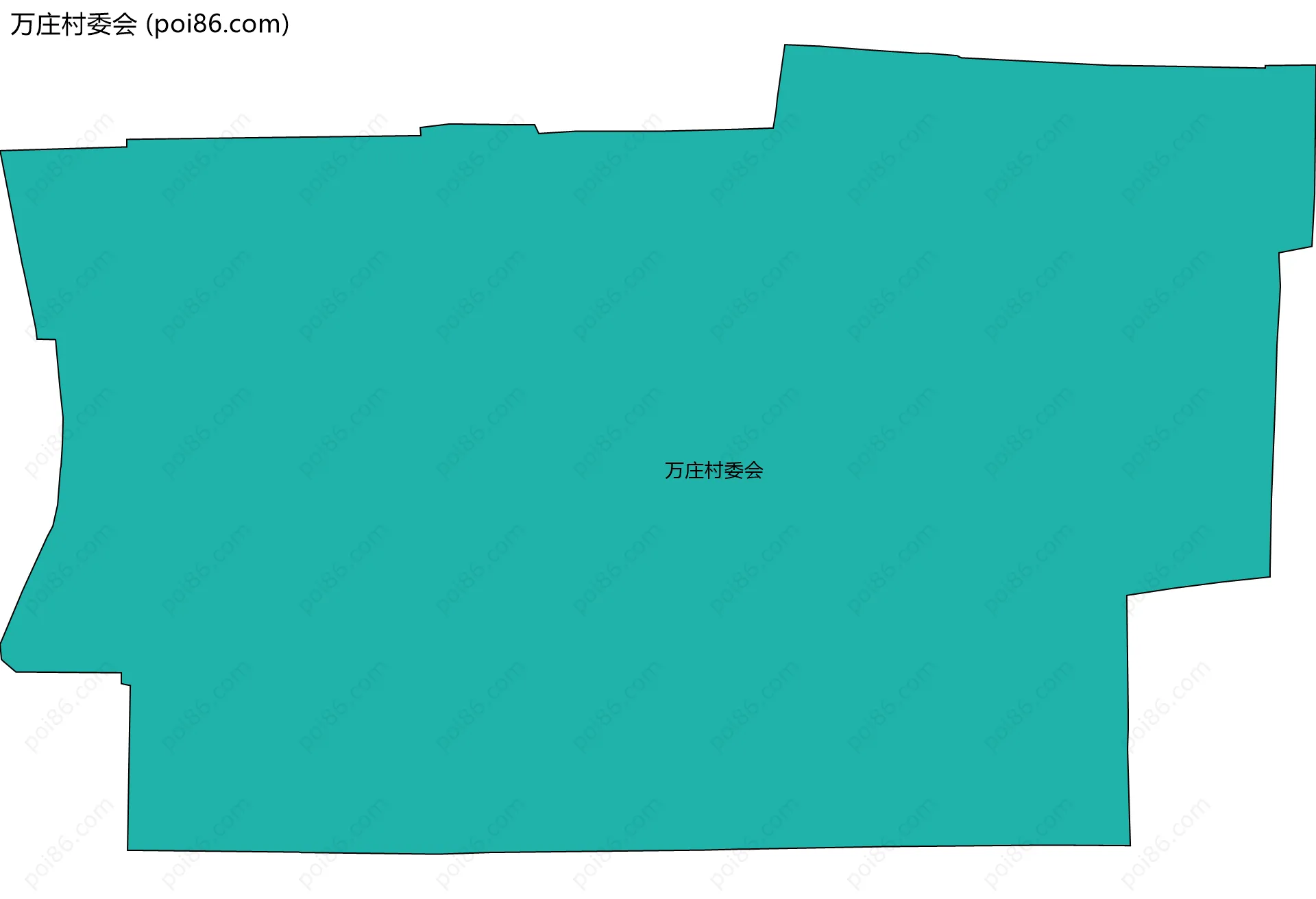 万庄村委会边界地图