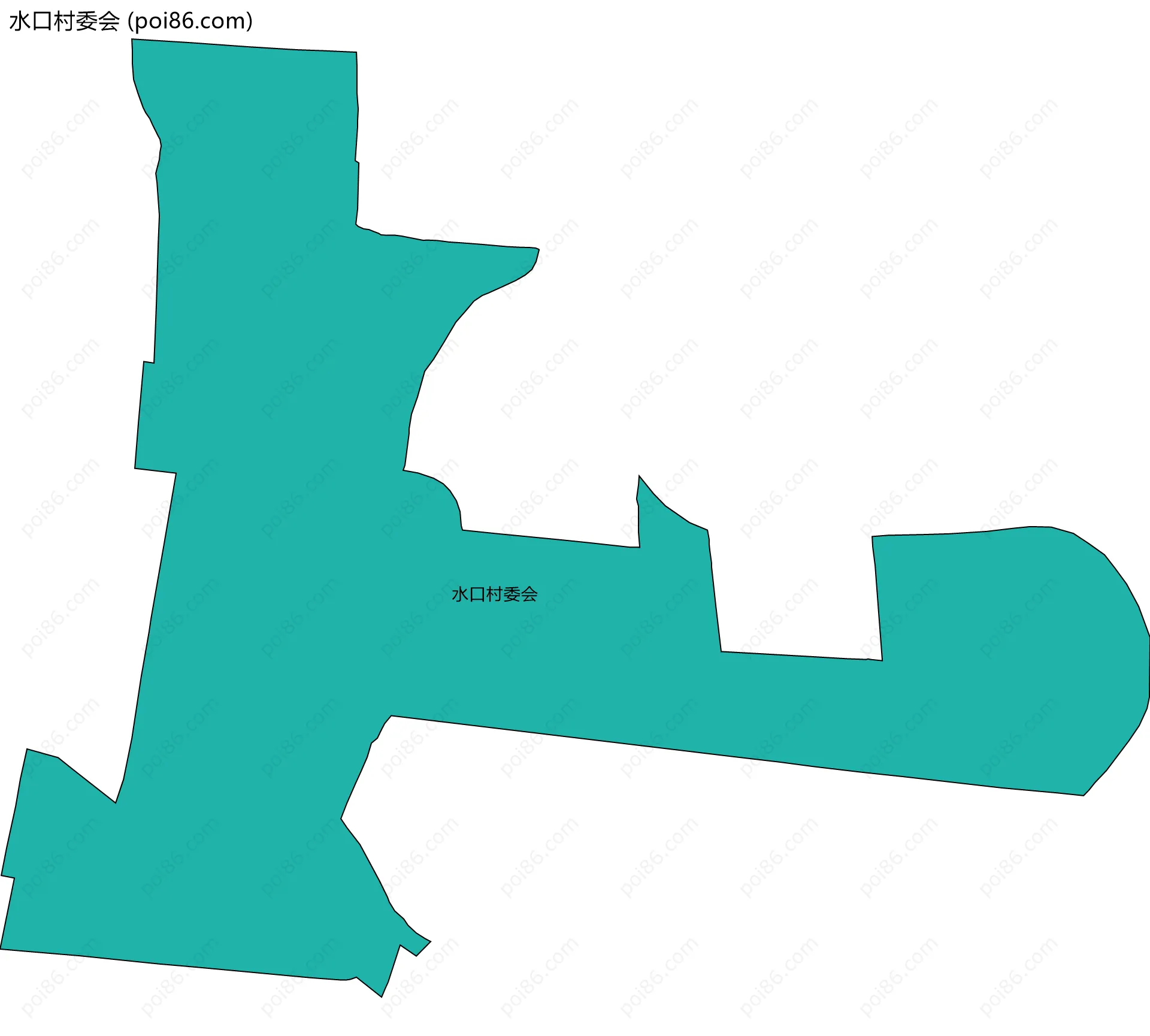 水口村委会边界地图
