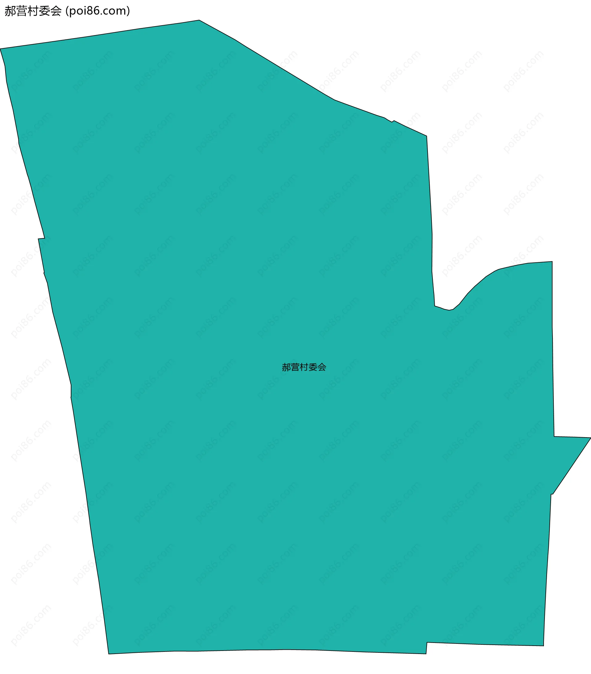 郝营村委会边界地图