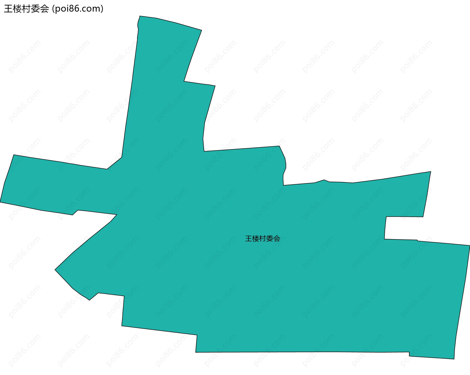 王楼村委会边界地图