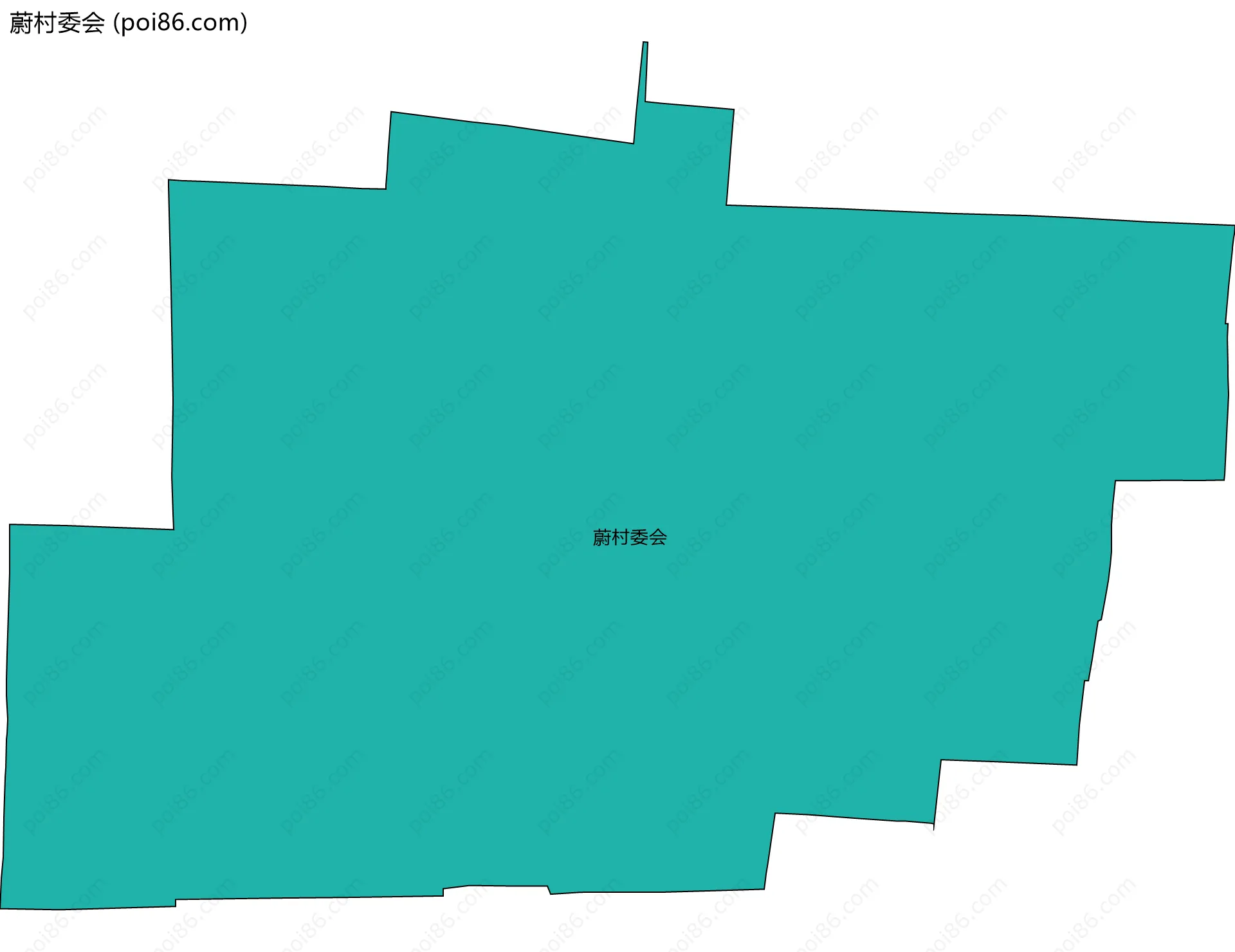 蔚村委会边界地图