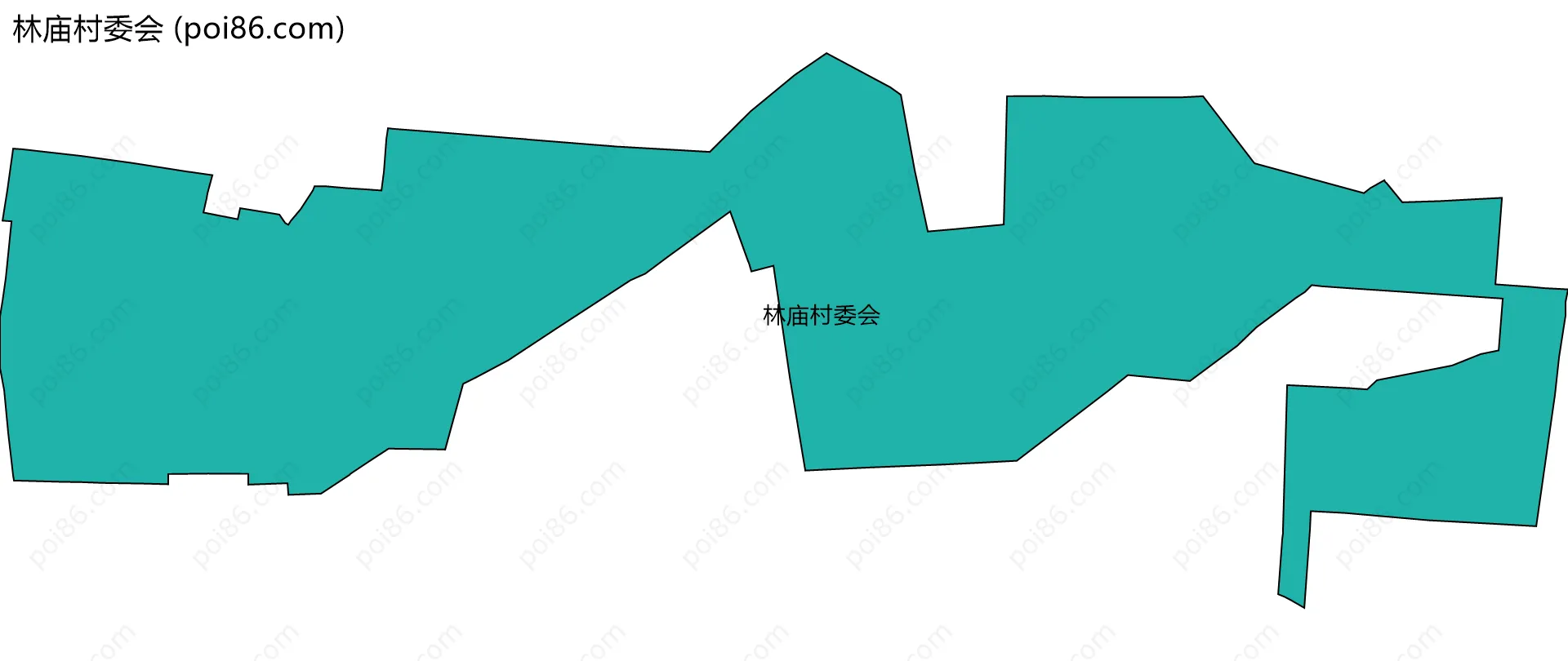 林庙村委会边界地图