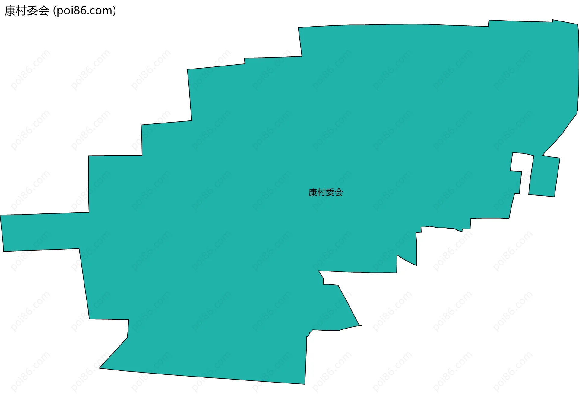康村委会边界地图