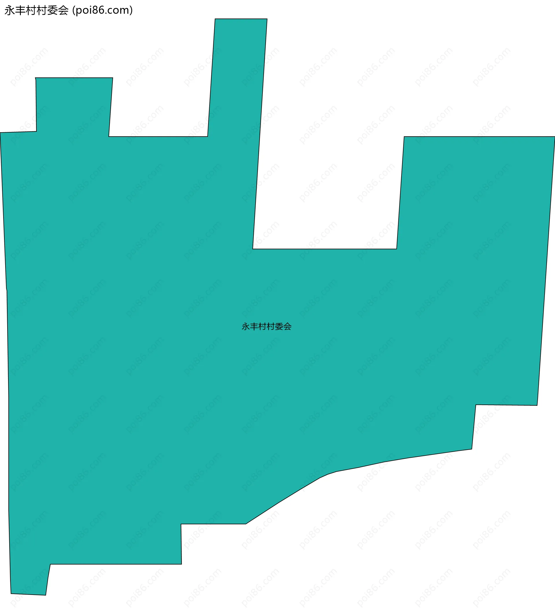 永丰村村委会边界地图