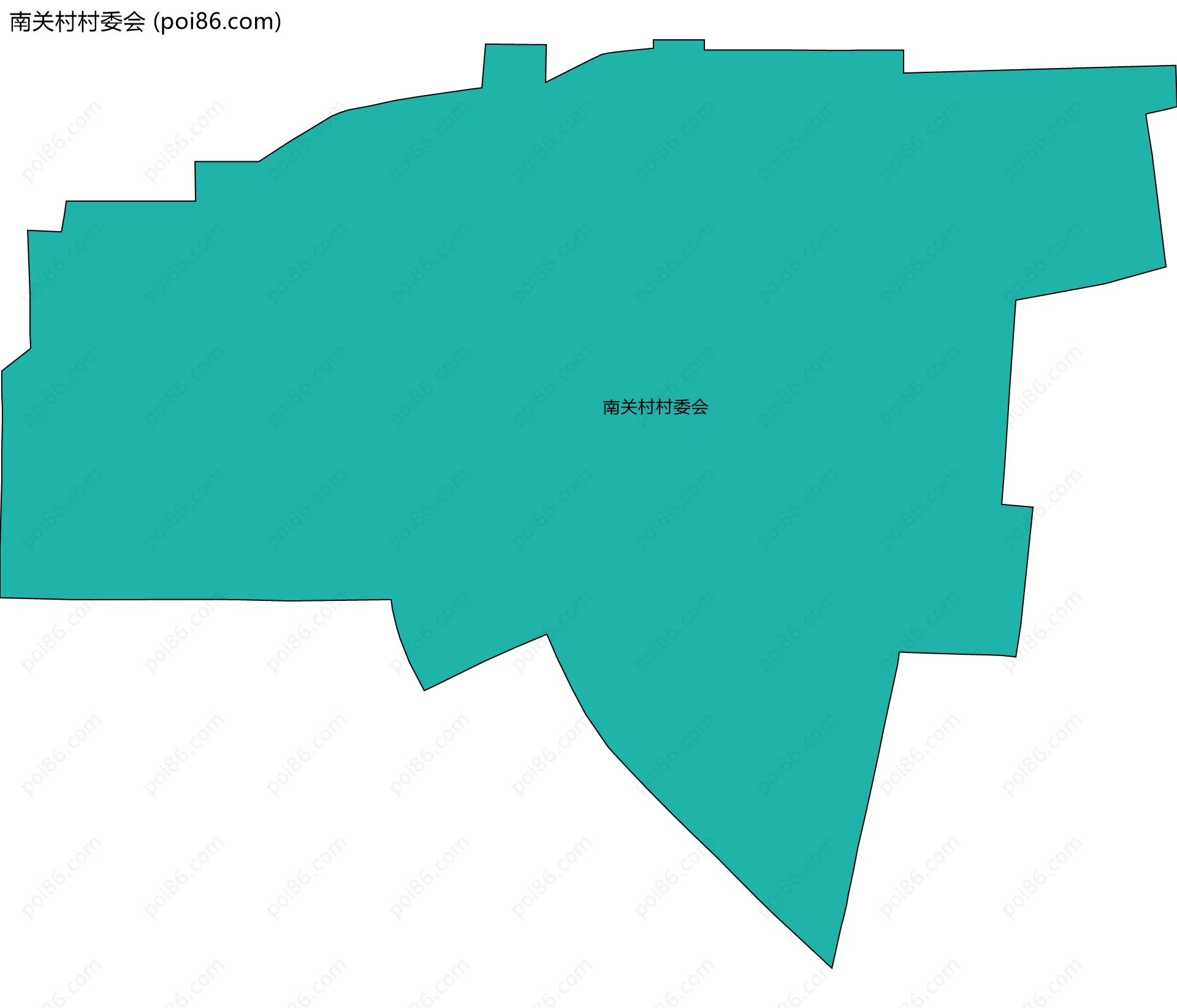 南关村村委会边界地图