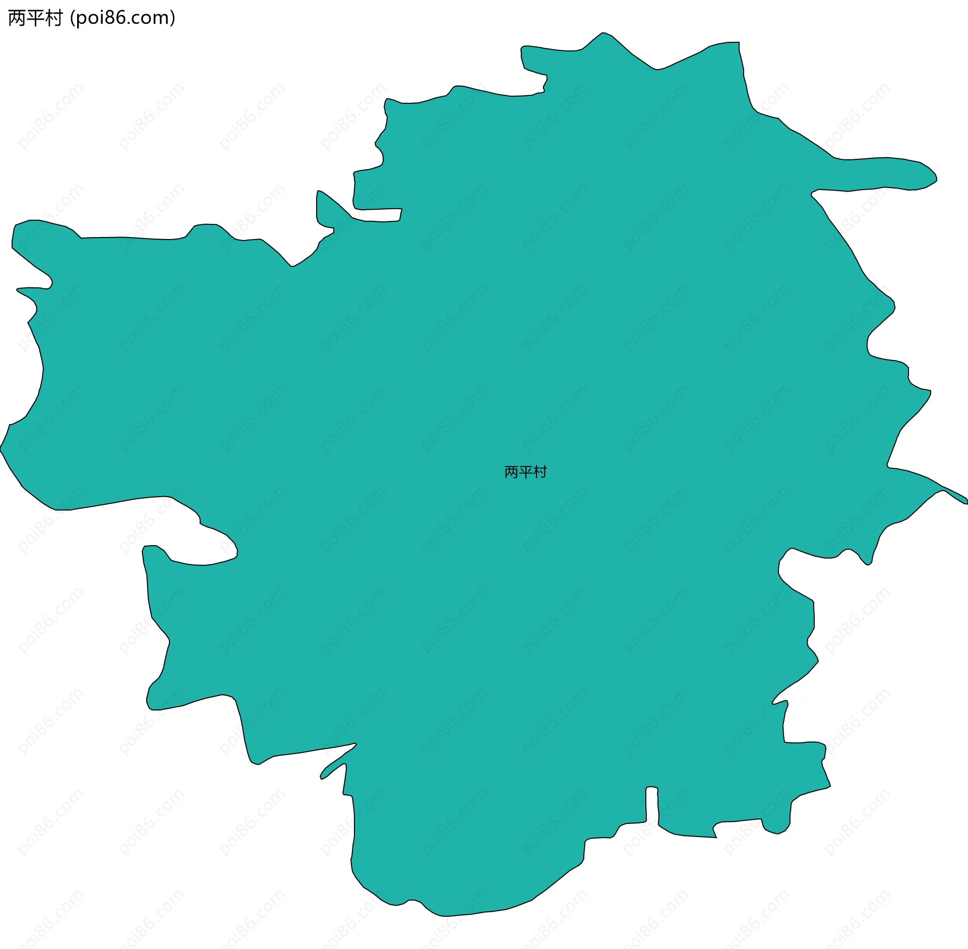 两平村边界地图