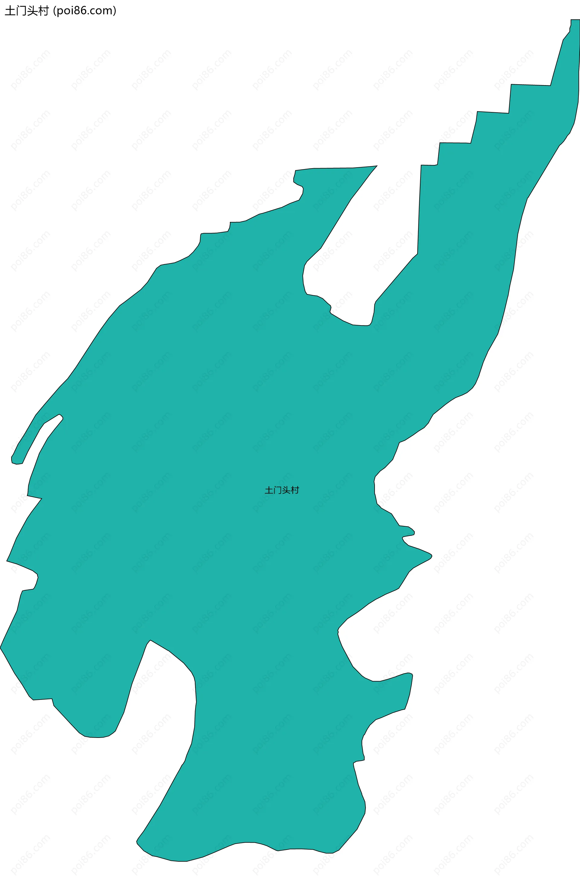 土门头村边界地图