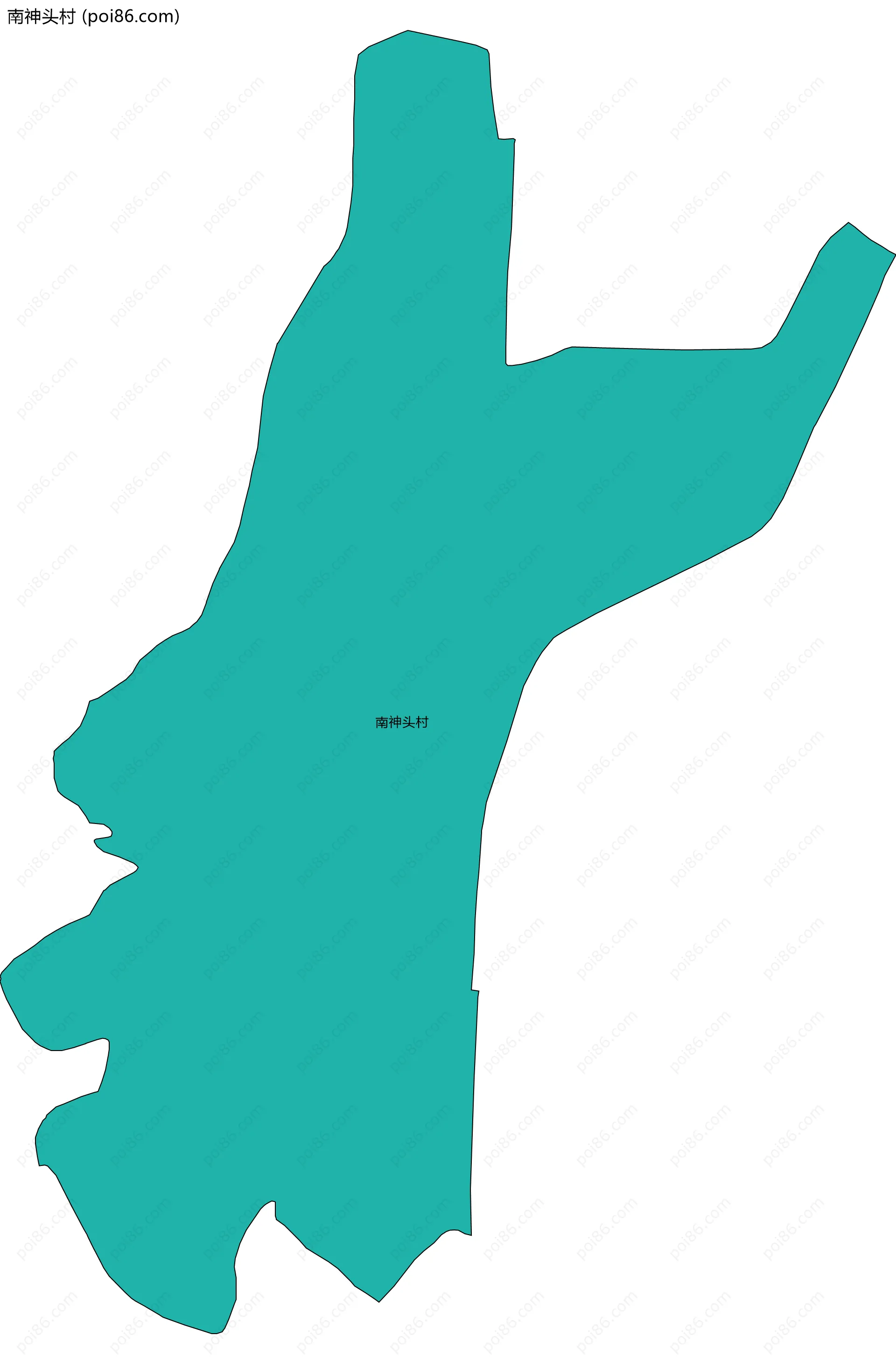 南神头村边界地图