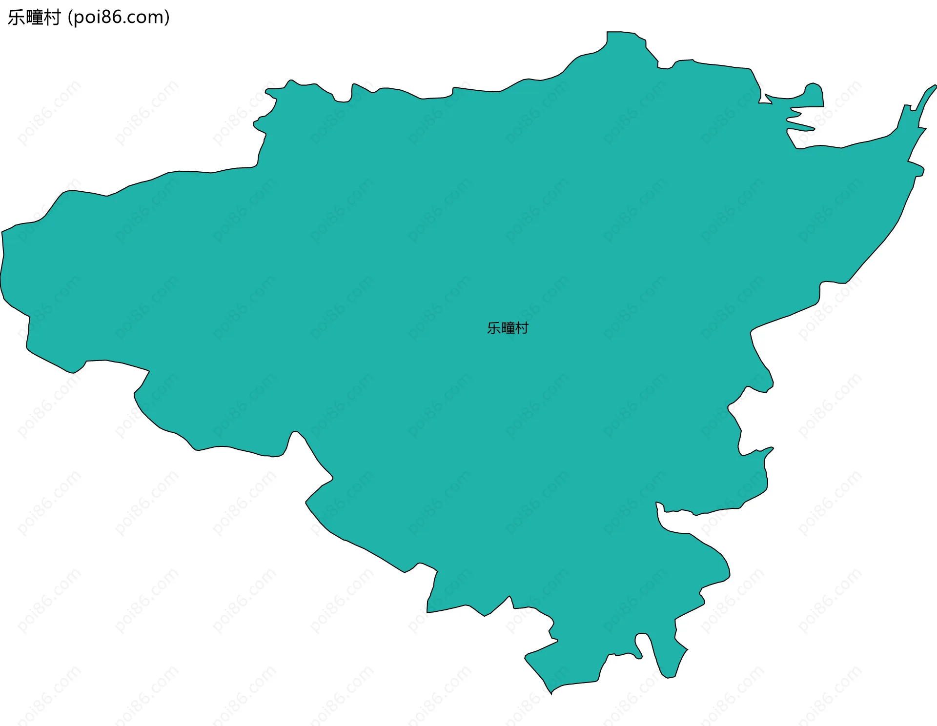 乐疃村边界地图