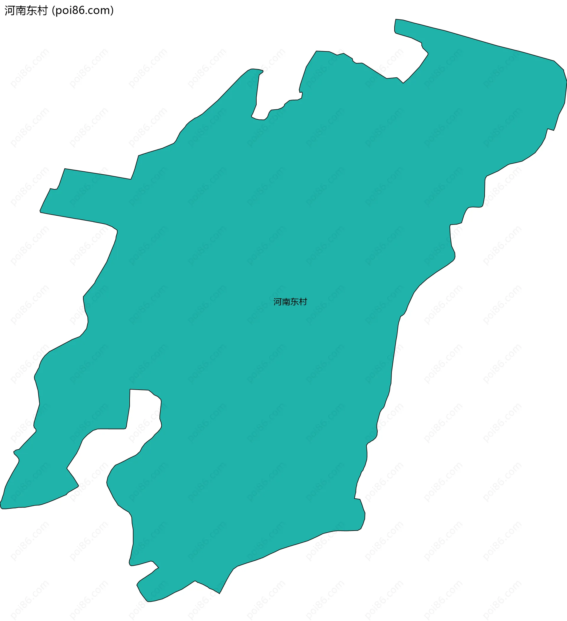河南东村边界地图