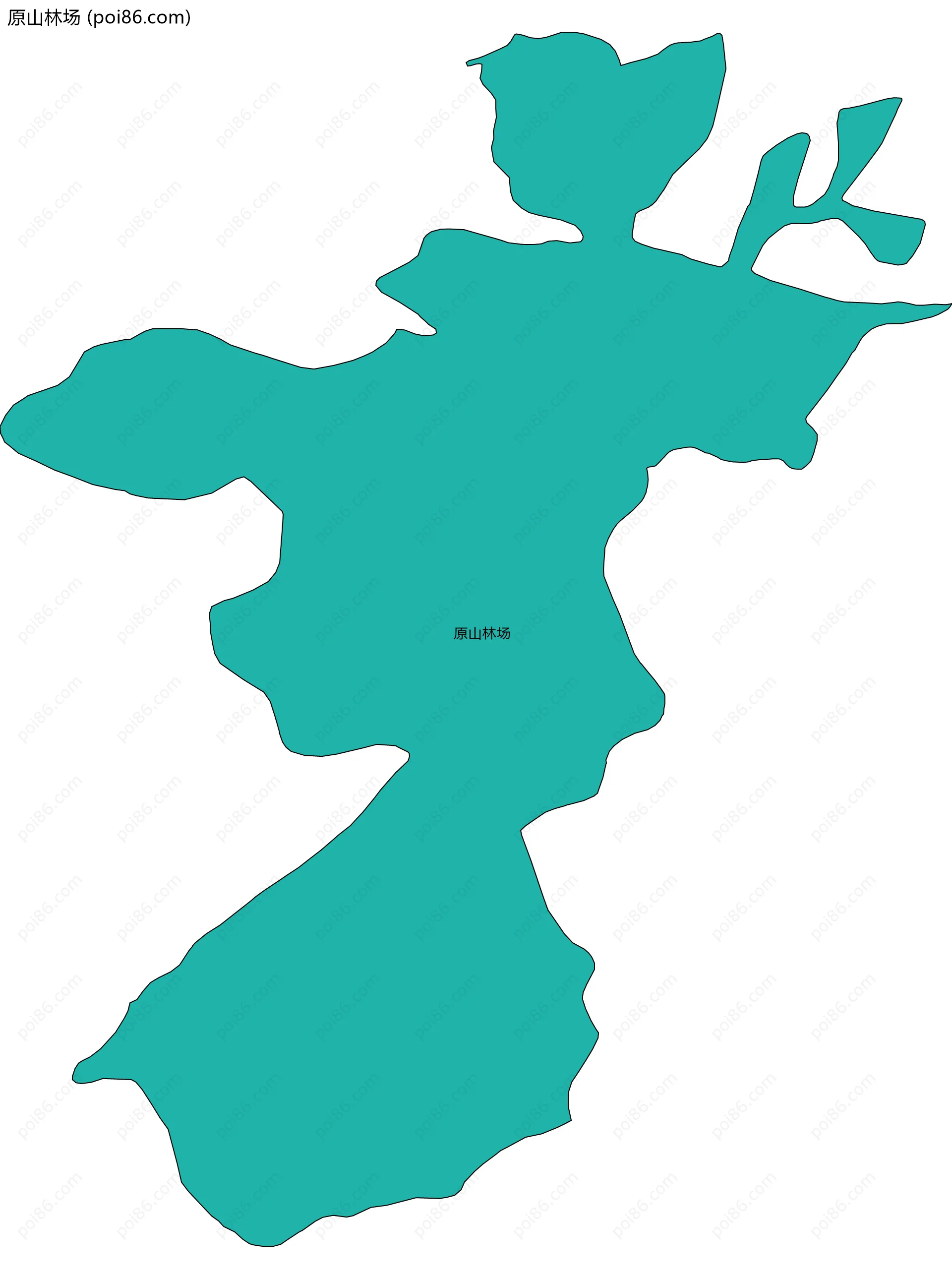 原山林场边界地图