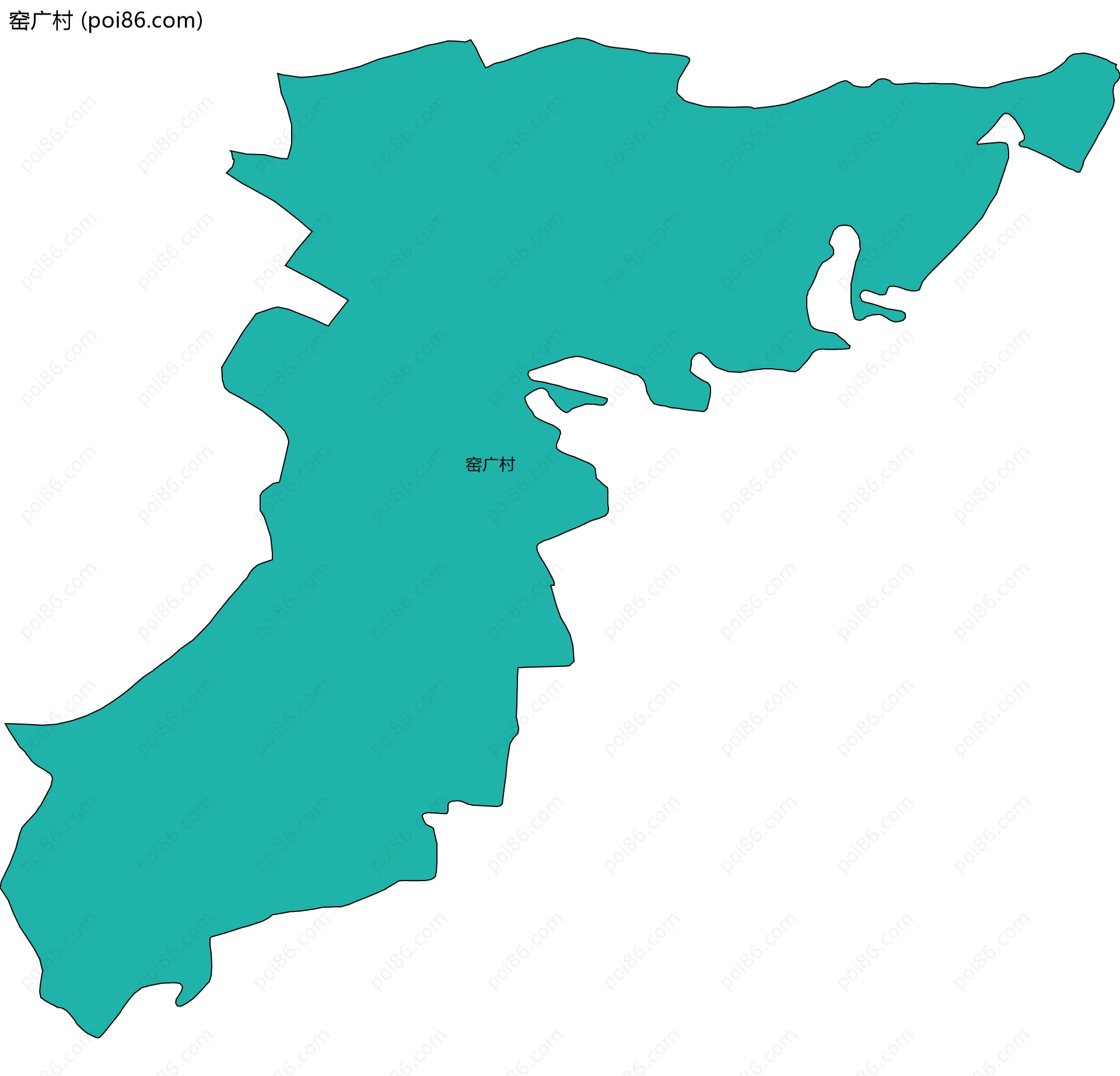 窑广村边界地图