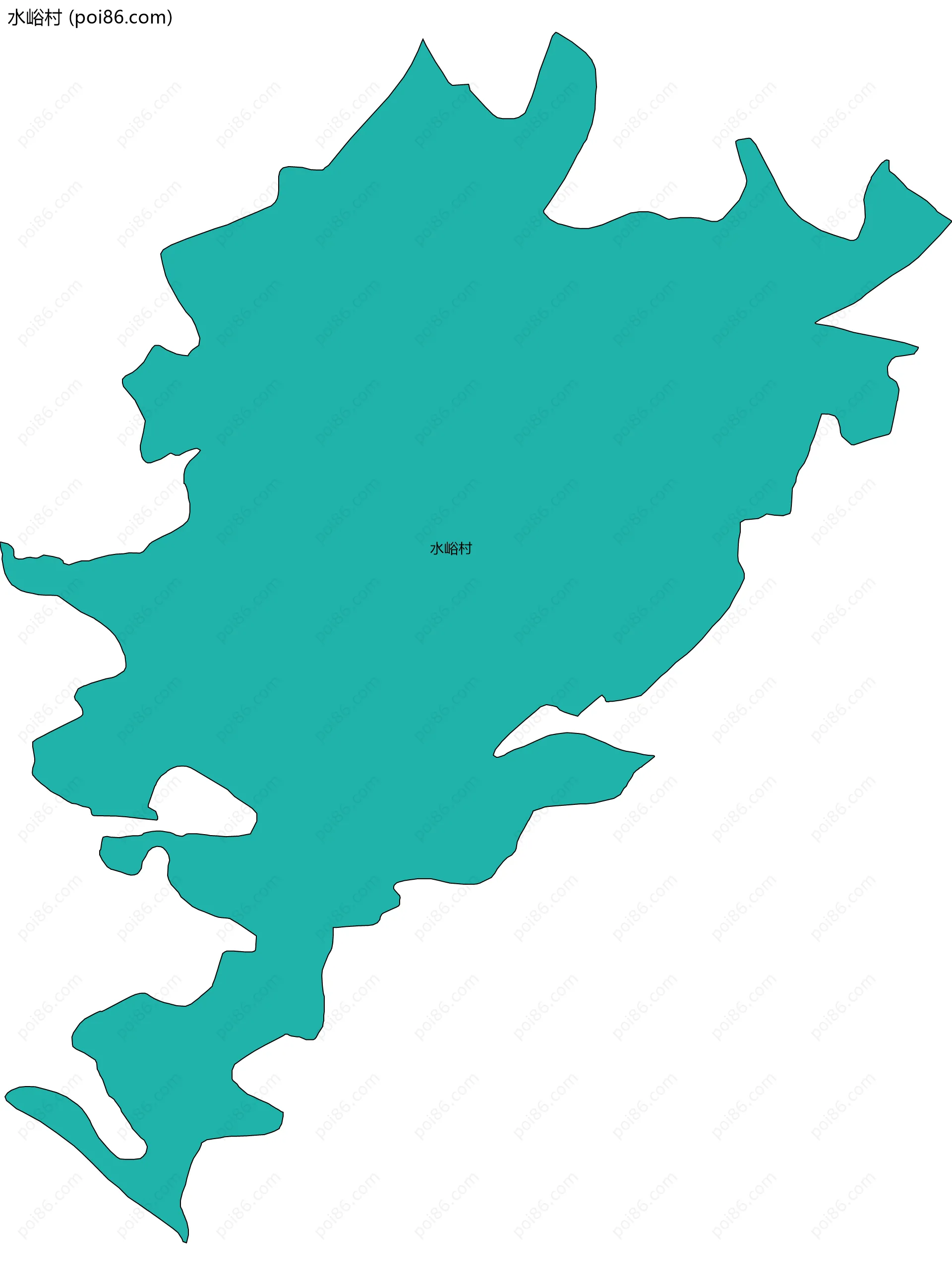 水峪村边界地图